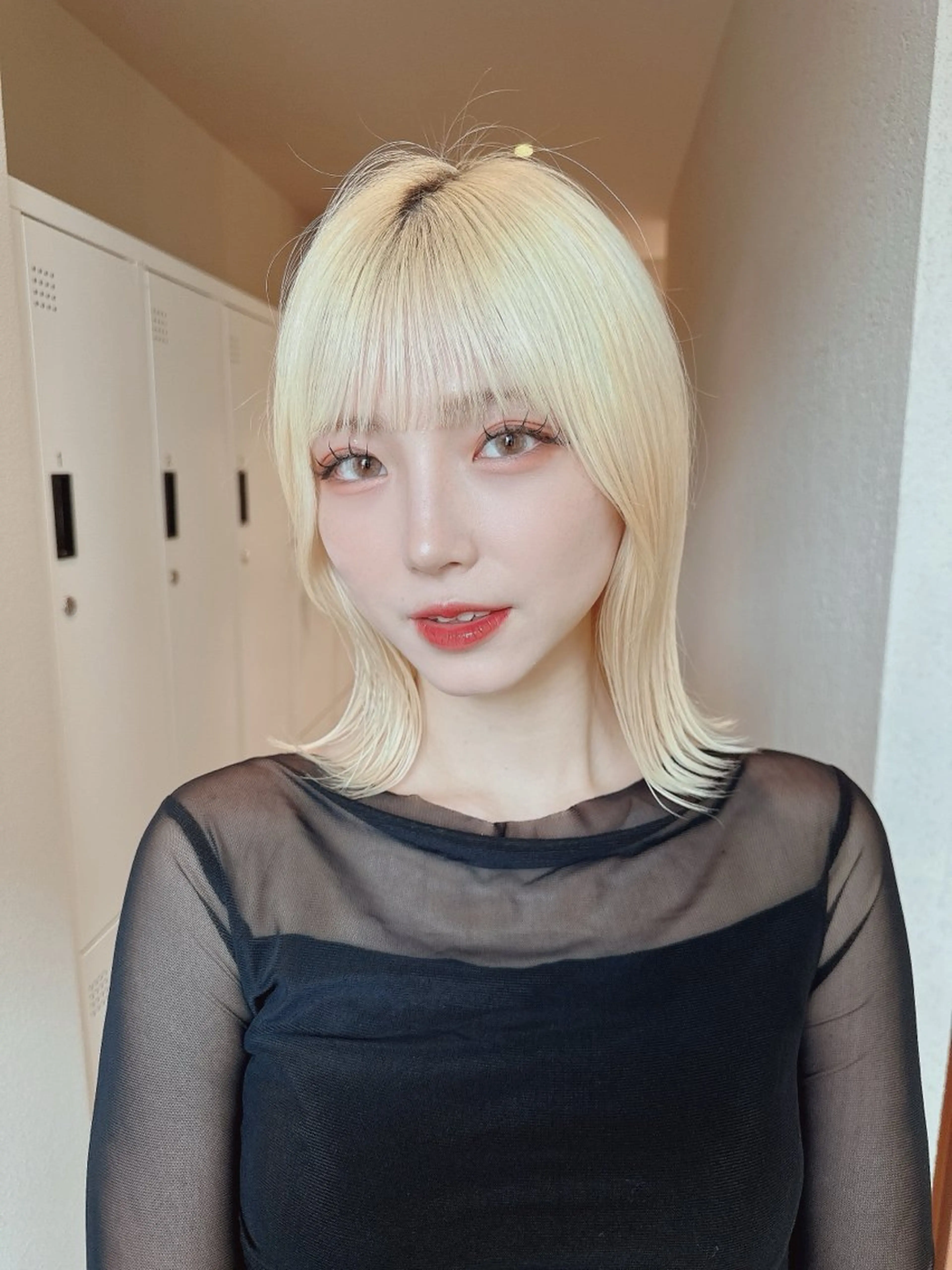 ミディアム ボブ 伸ばしかけ 美髪縮毛矯正 /髪質改善のヘアスタイル