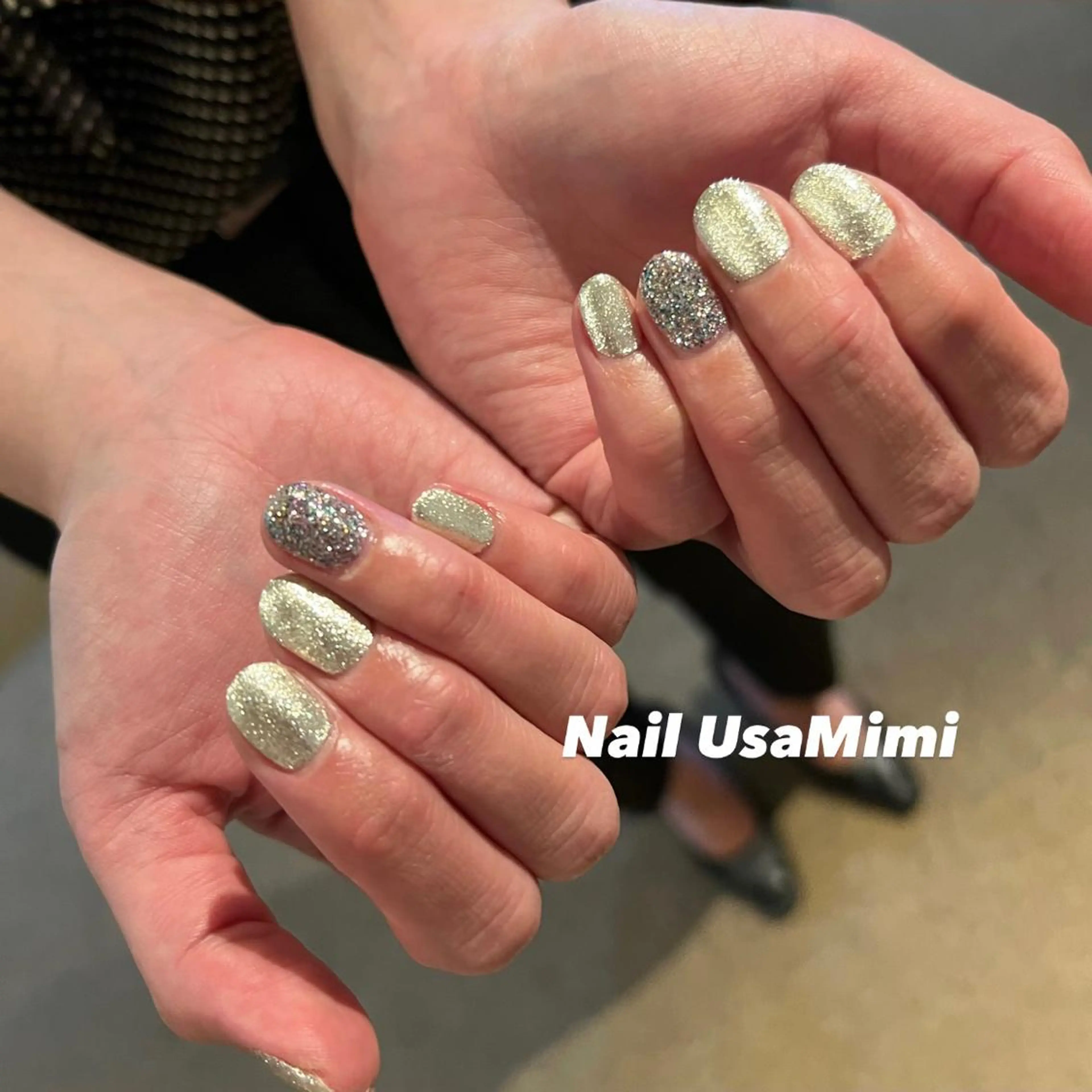 ネイル クリアネイル フットネイル ジェルネイル マグネットネイル 持ち込み 本町ネイルNail UsaMimiのネイルデザイン
