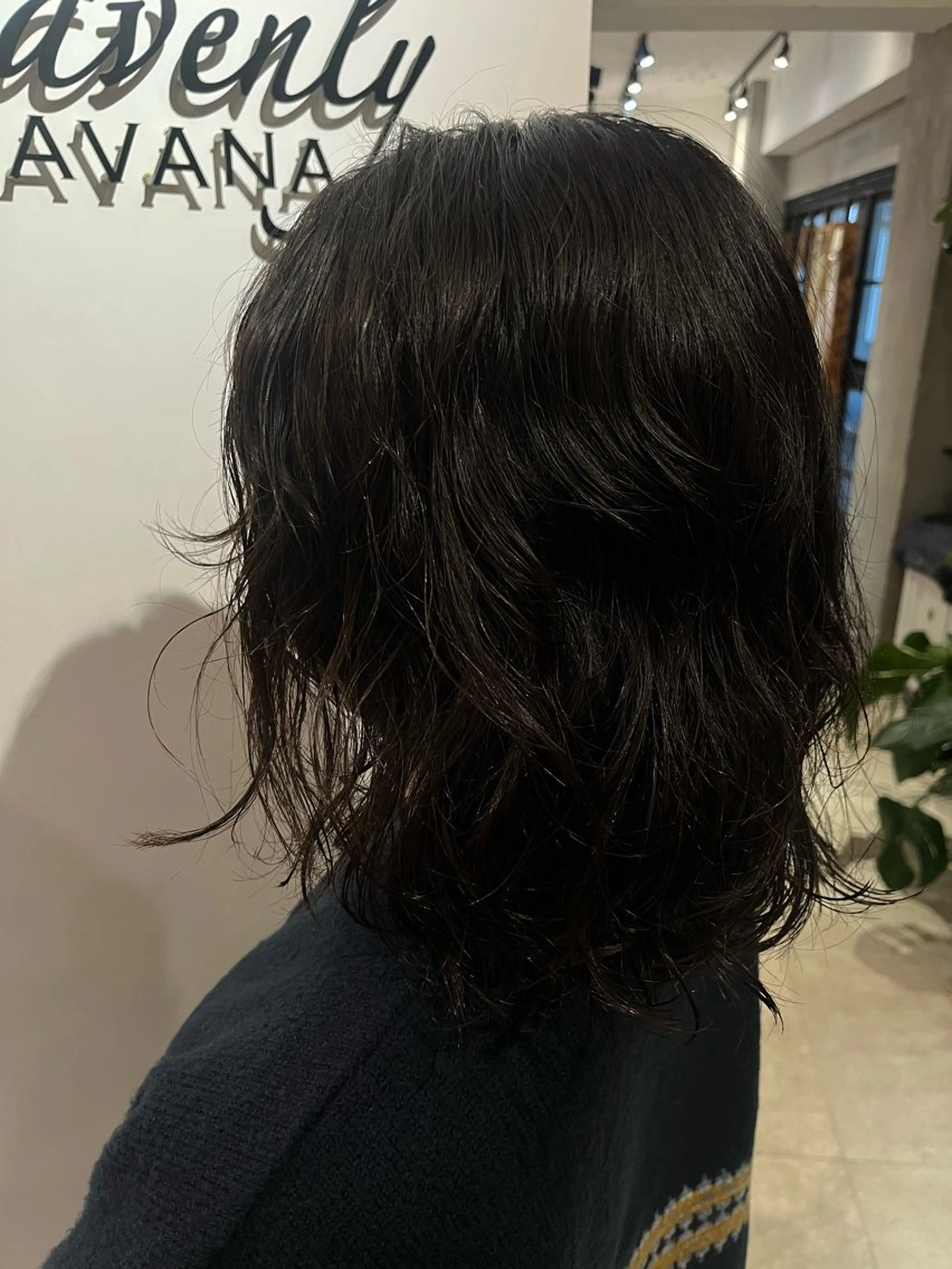 ミディアム パーマ ミディアムパーマ 和 真のヘアスタイル