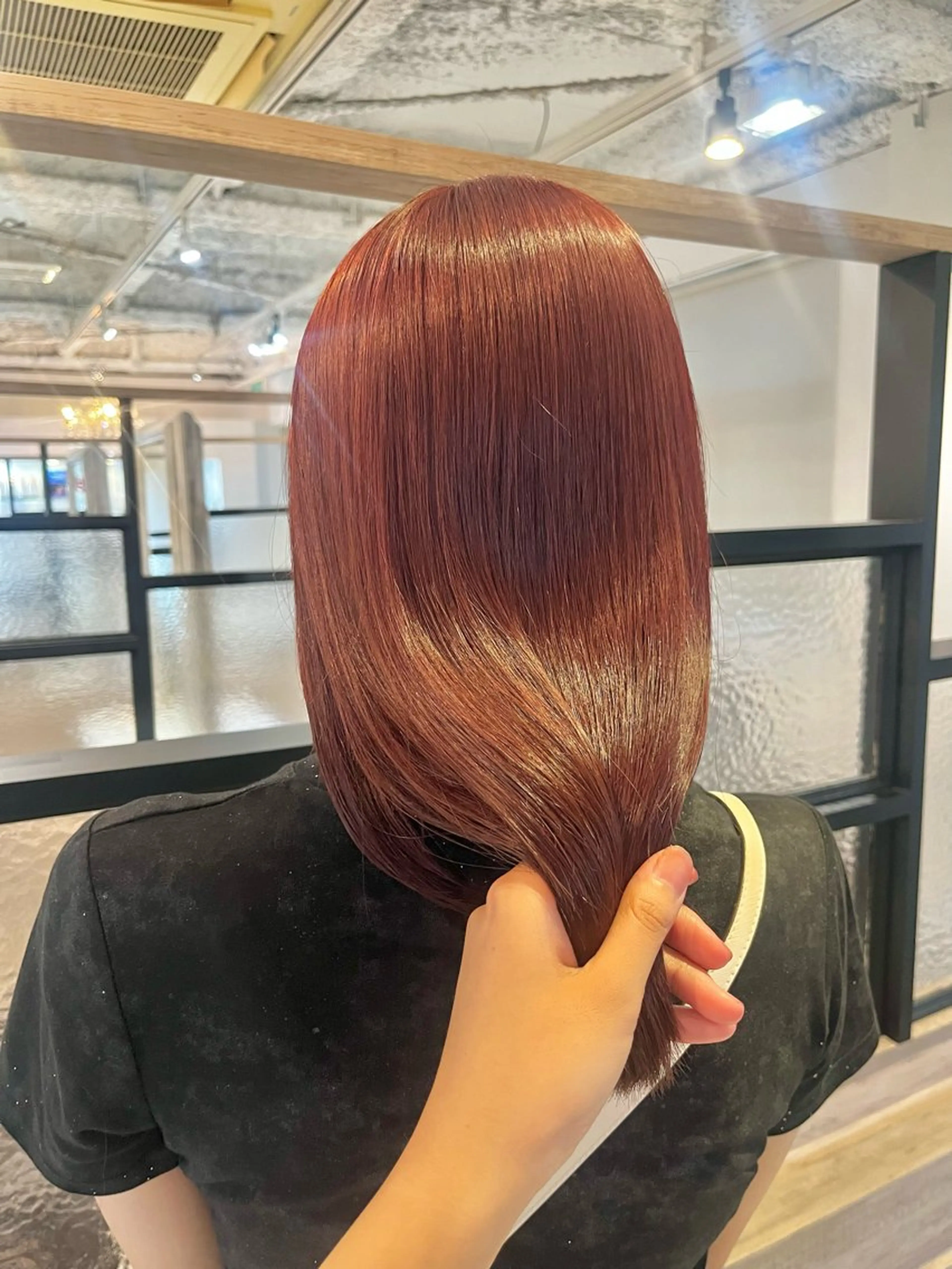 セミロング カラー ヘアカラー トリートメント インナー/オリーブ/ ハイライト/渚沙🔗のヘアスタイル