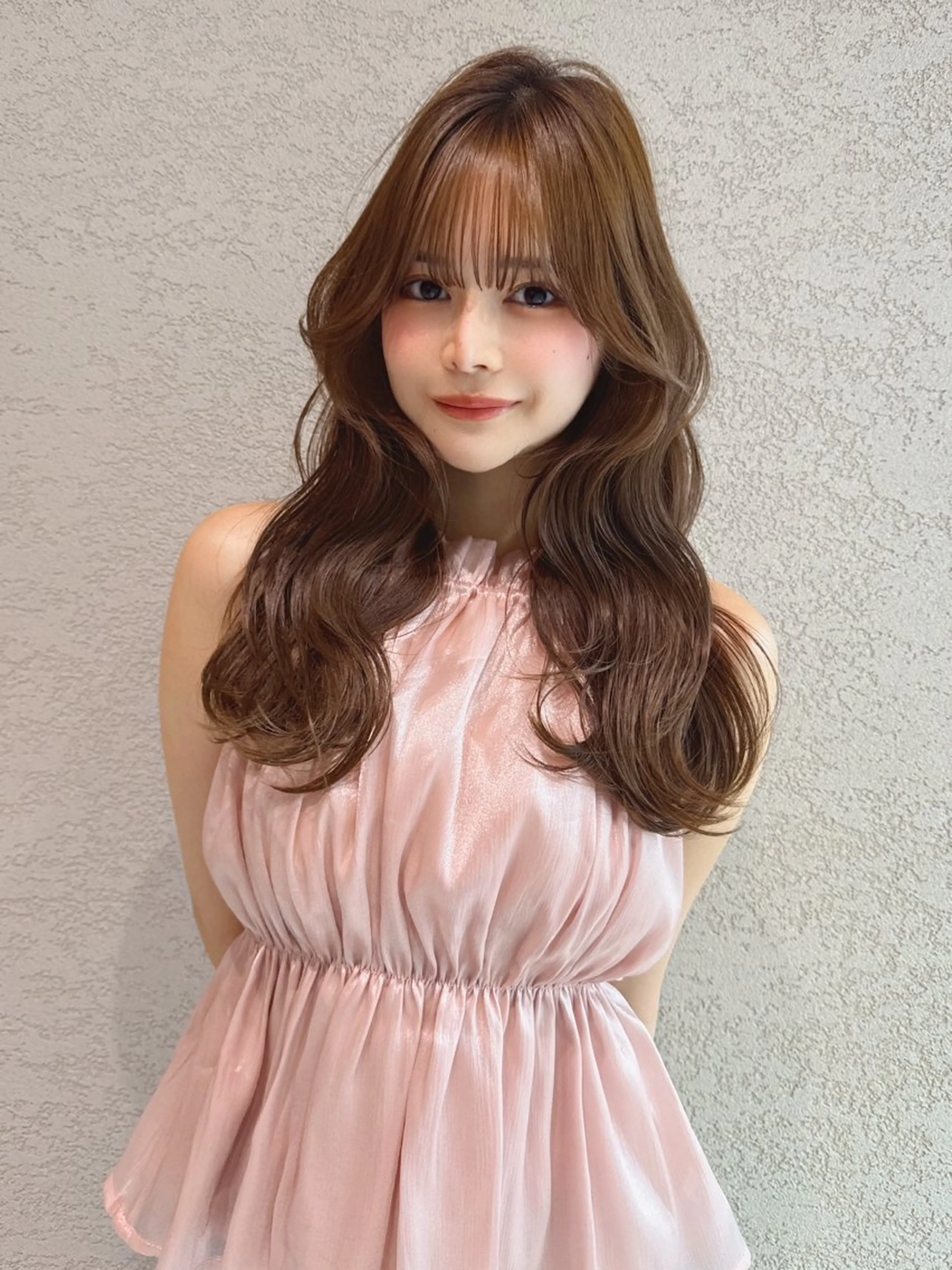 ロング カラー カット ヘアカラー トリートメント レイヤーカット/ 顔周り 五島巨幹のヘアスタイル