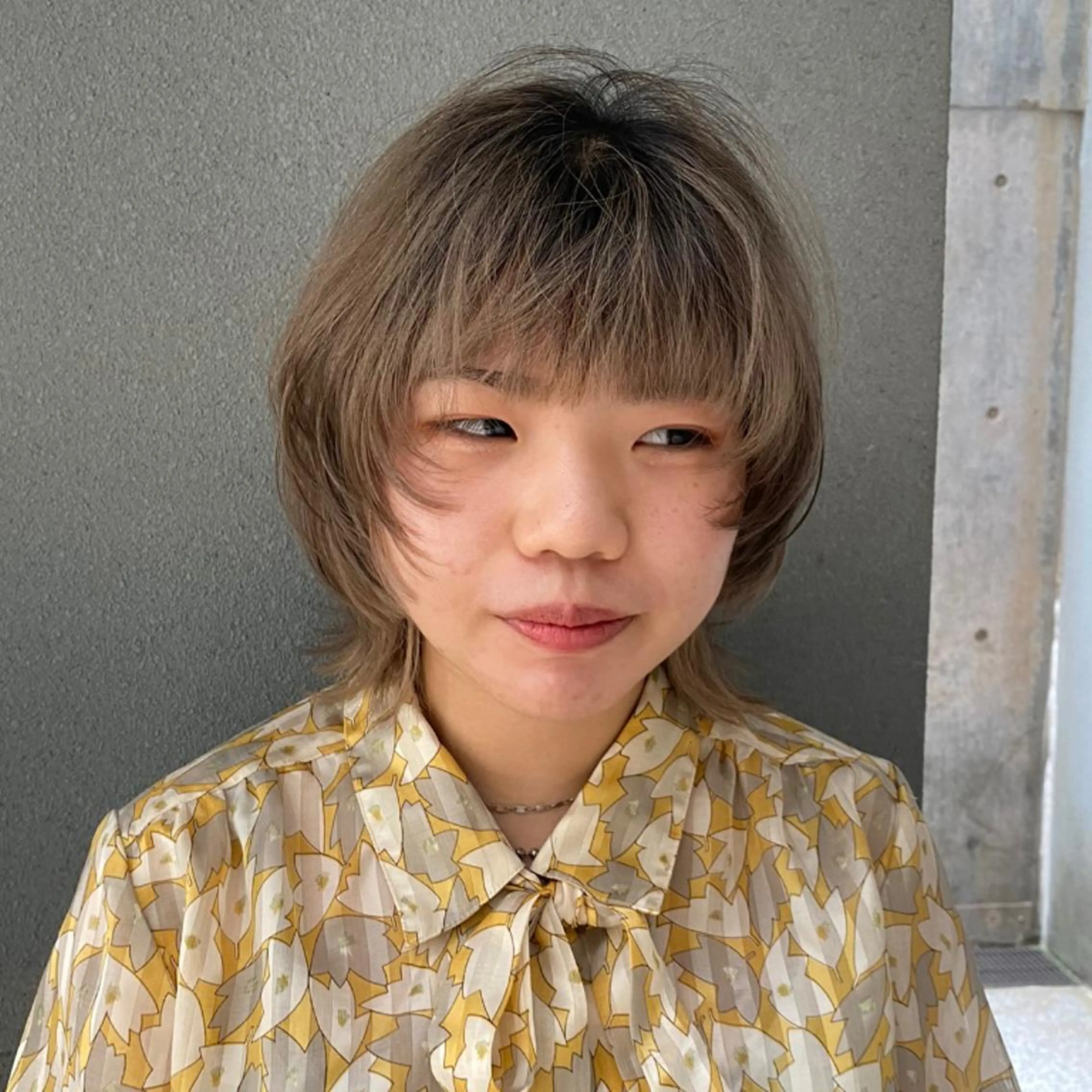 ミディアム ウルフカット カット Aust hair Stella新宿所属・Yuki☺︎パーマ レイヤーカットウルフのヘアスタイル