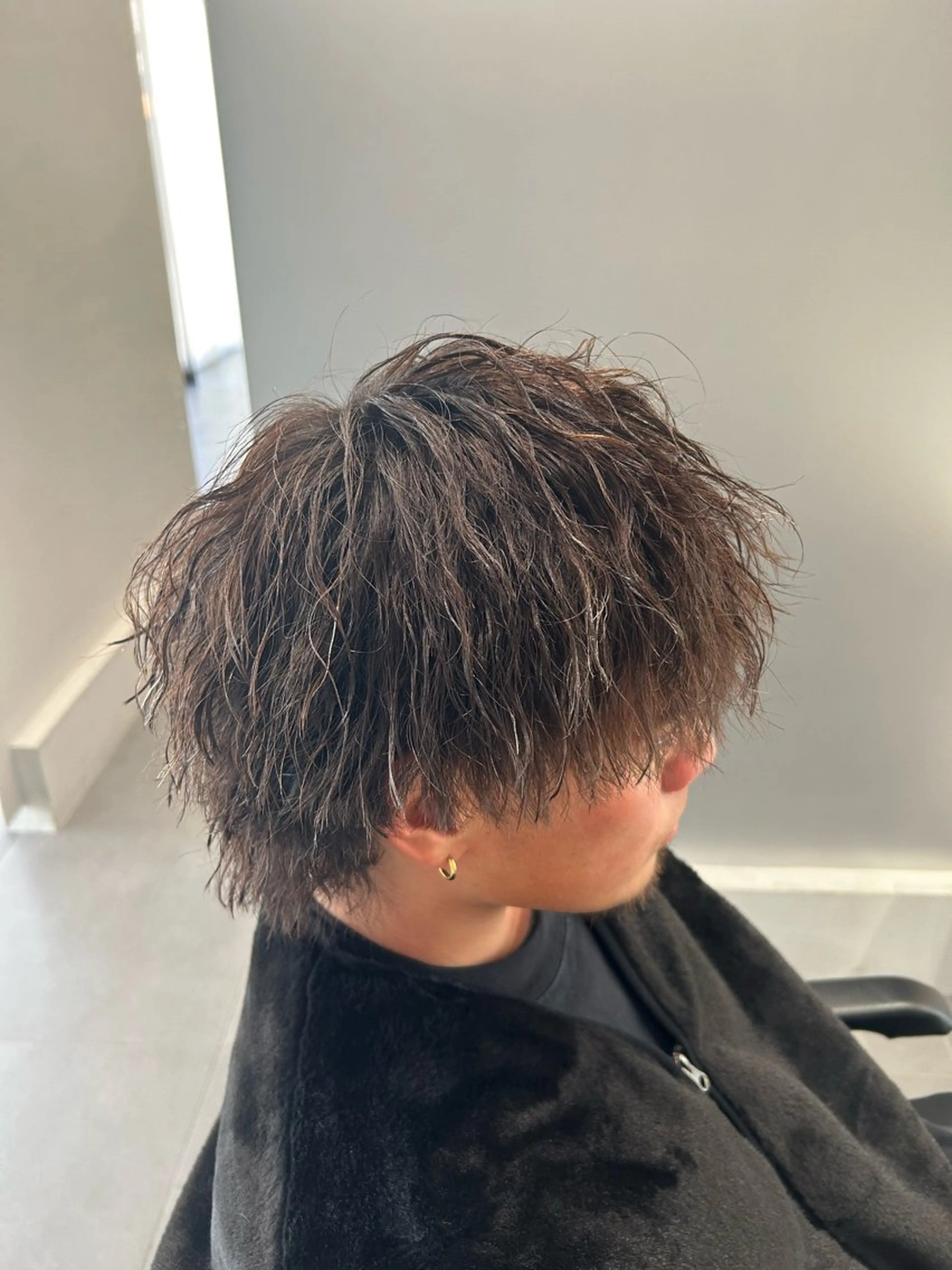 ショート パーマ メンズ メンズパーマ カット ヘアカラー パーマ ヘアセット 立川メンズパーマ職人 小泉文人のヘアスタイル