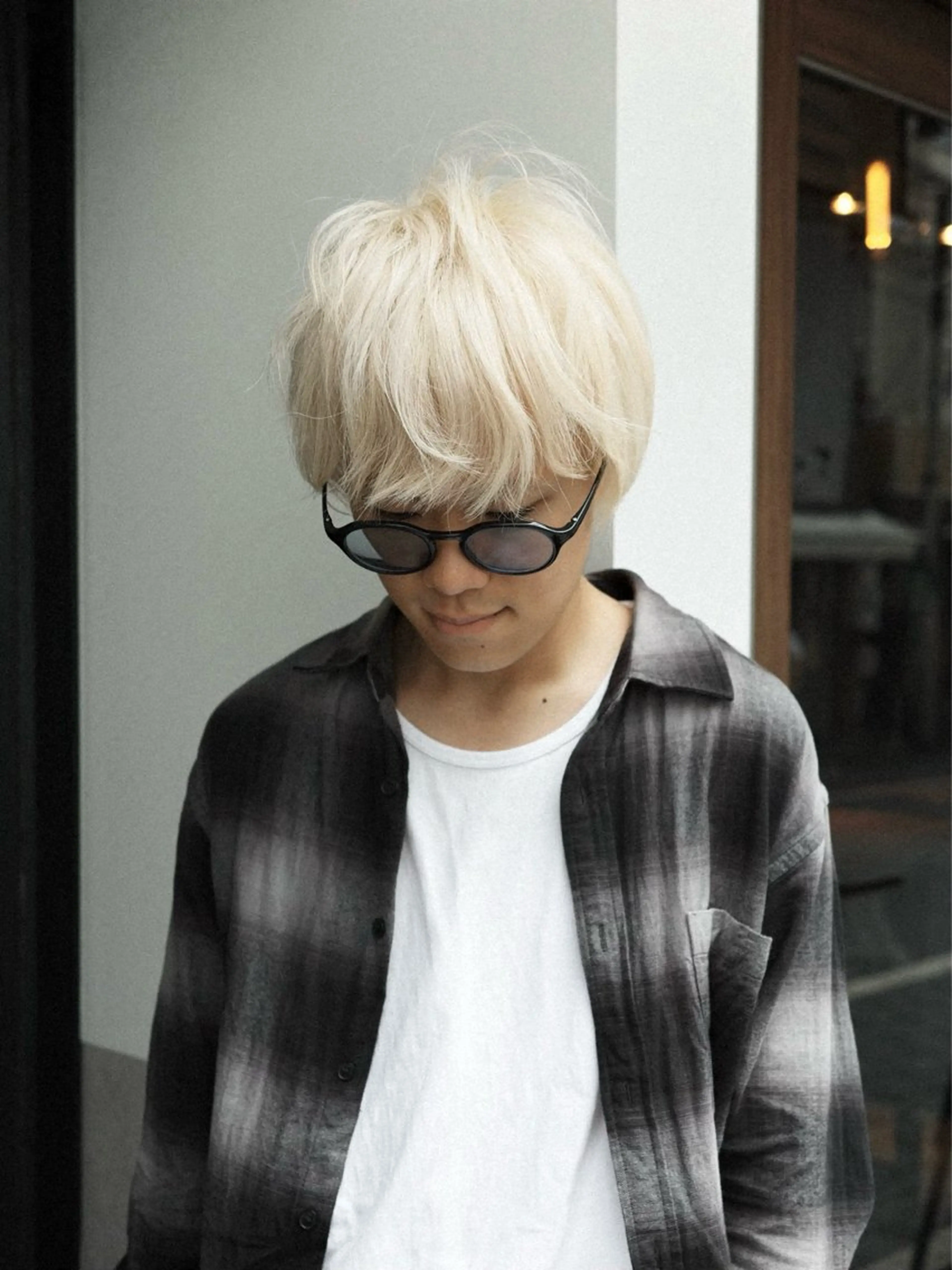 カラー メンズ 抜きっぱなしブロンド ブロンド ヘアカラー お洒落カジュアル🍃 まなとのヘアスタイル
