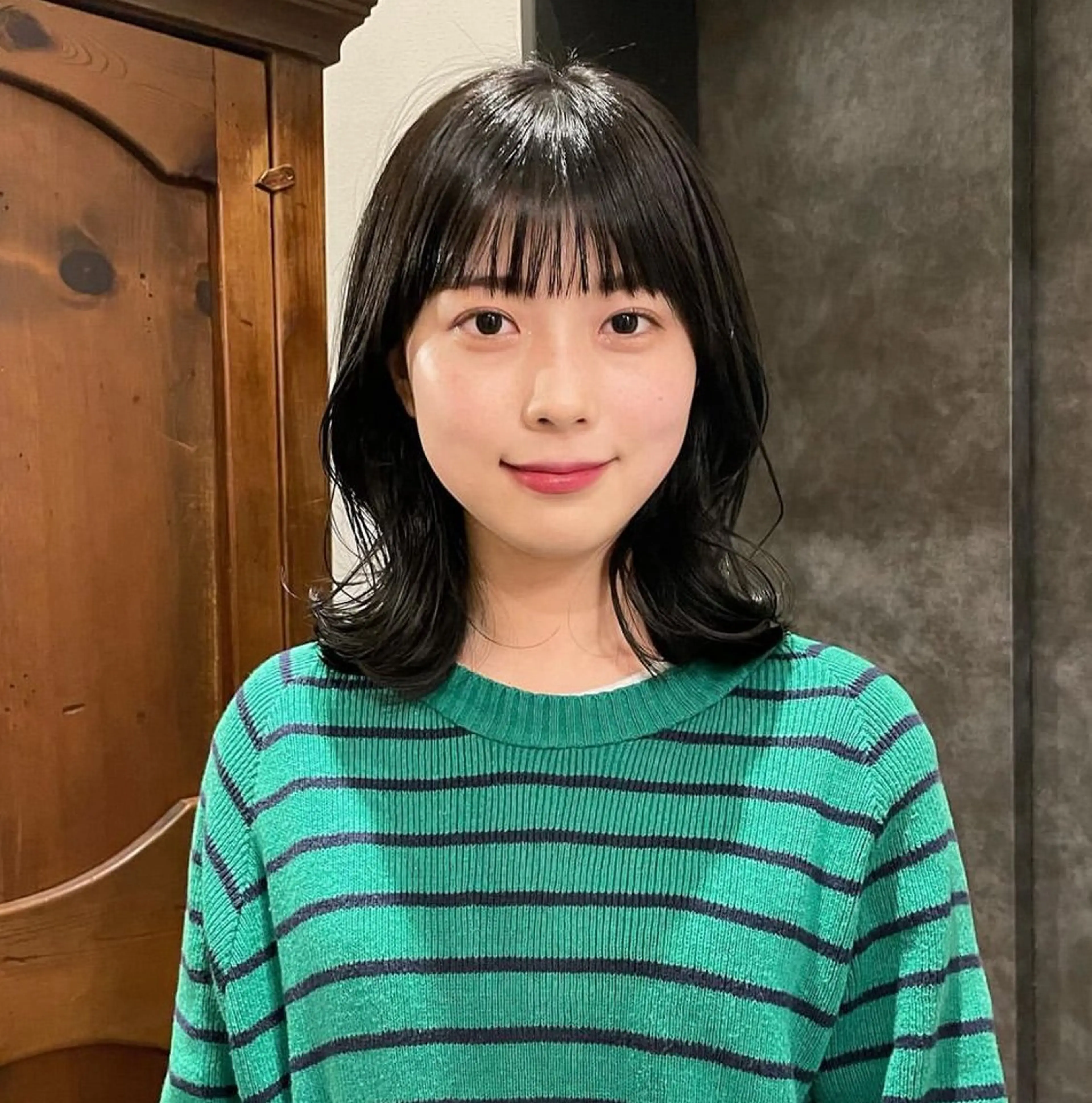 ミディアム カラー オリーブカラー tete nico所属・似合わせ/ヘアカラー nanami🌸のヘアスタイル