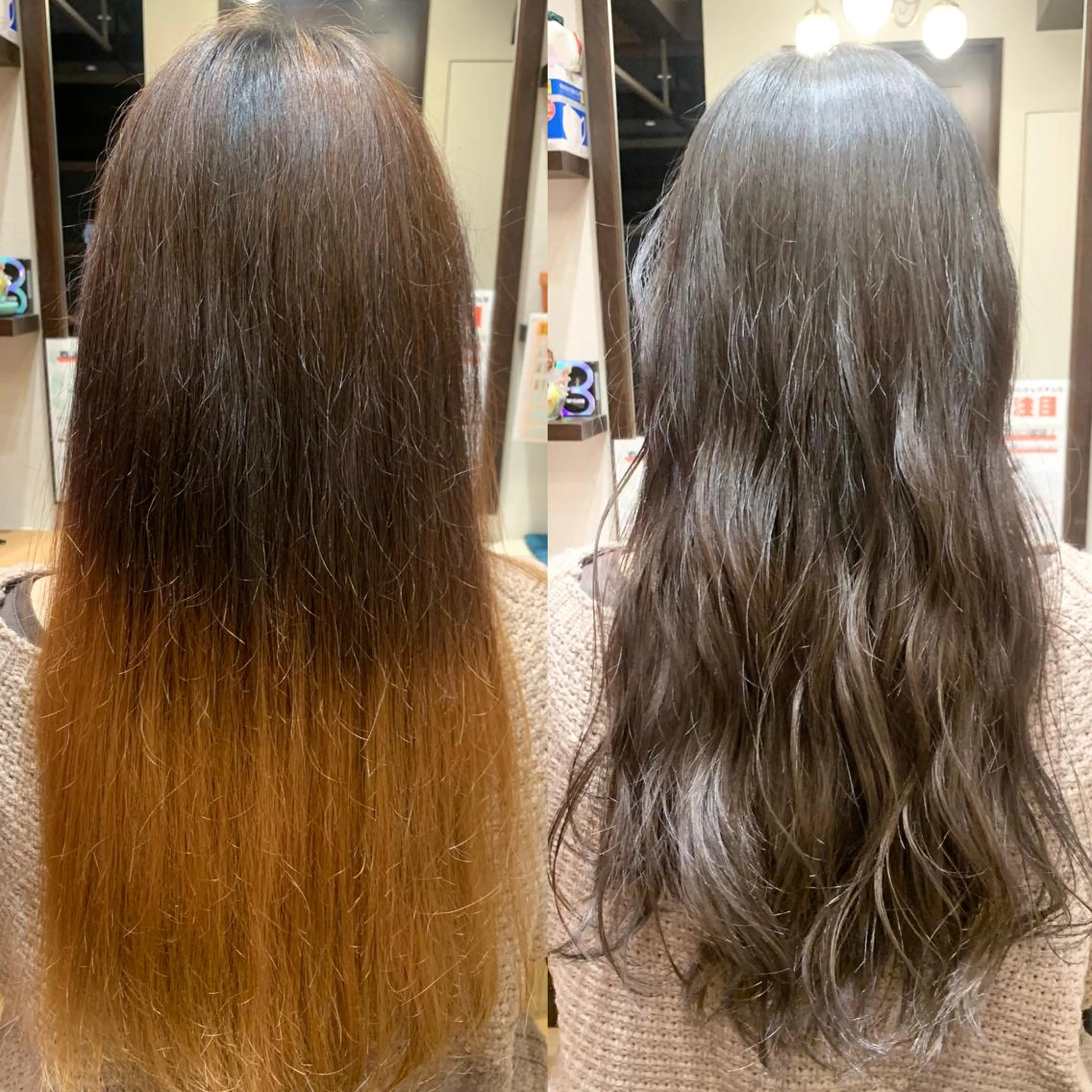 ロング カラー 【くせ毛のお医者さん 🍀】栗橋のヘアスタイル
