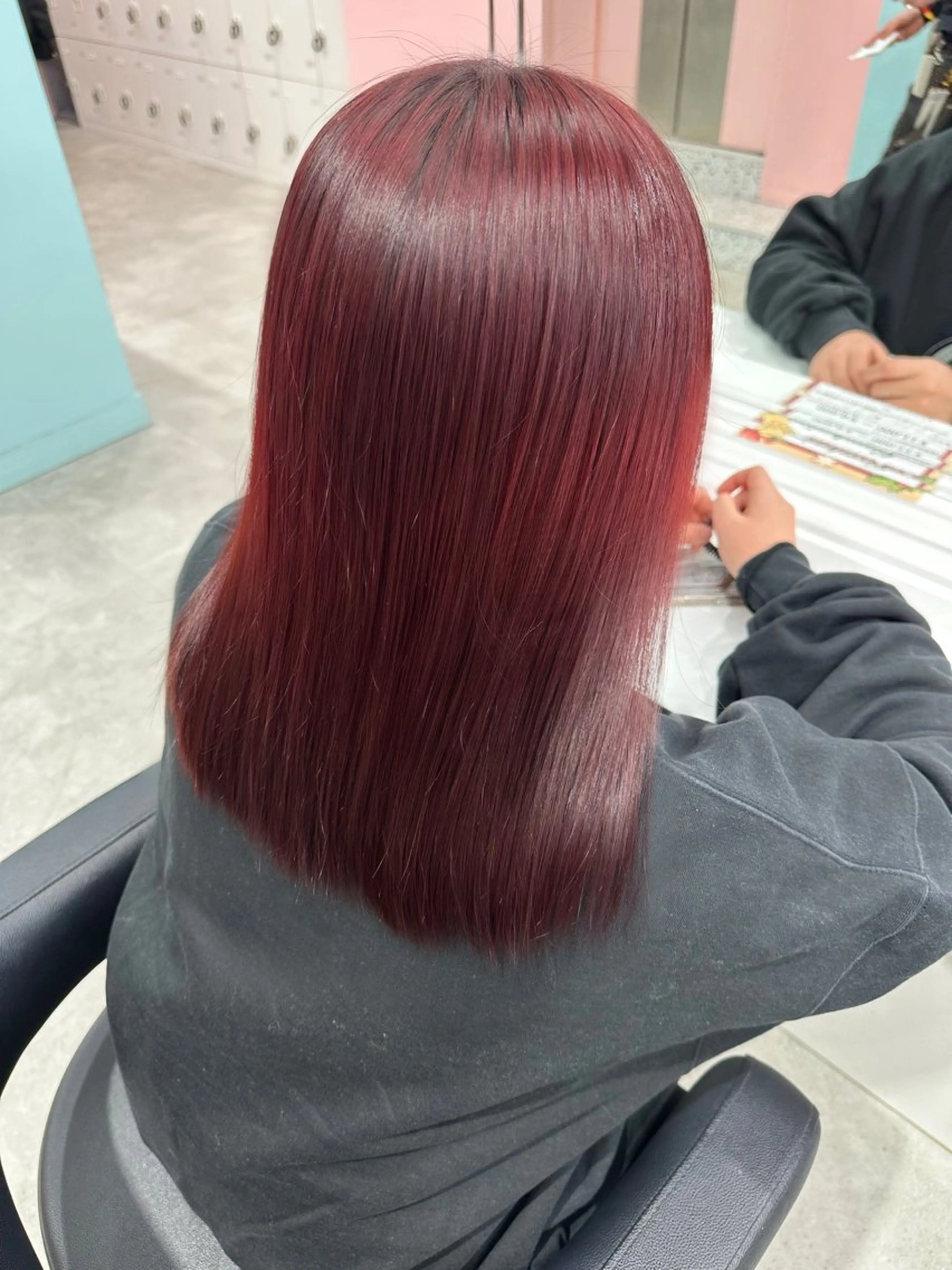 ミディアム カラー カット ヘアカラー 🍒ワイン系 ウルフカット🍒拓未のヘアスタイル