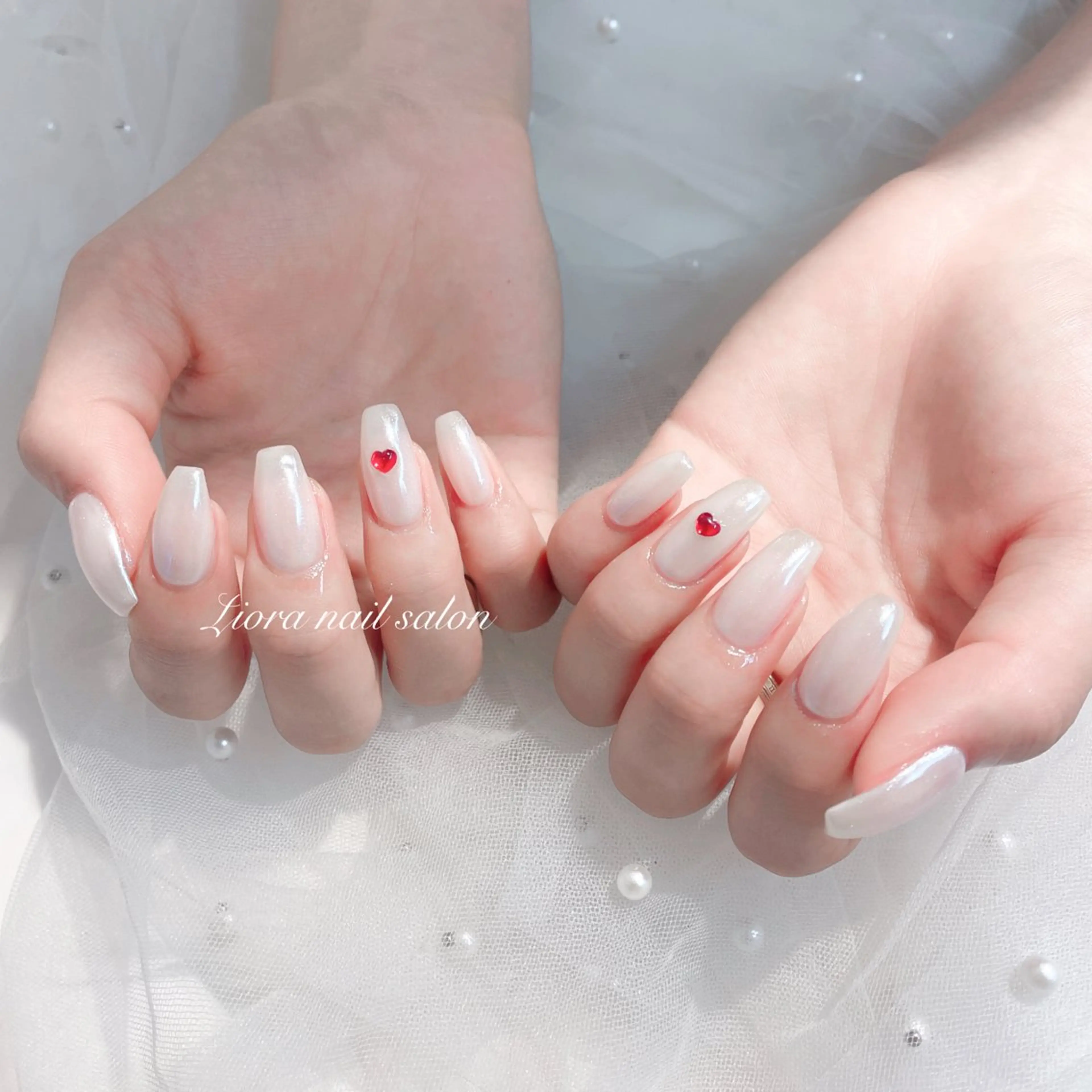 ネイル アートネイル フレンチネイル ジェルネイル ガーリー グラデーション ハンドネイル Liora ネイルサロン所属・Liora nail salonのネイルデザイン