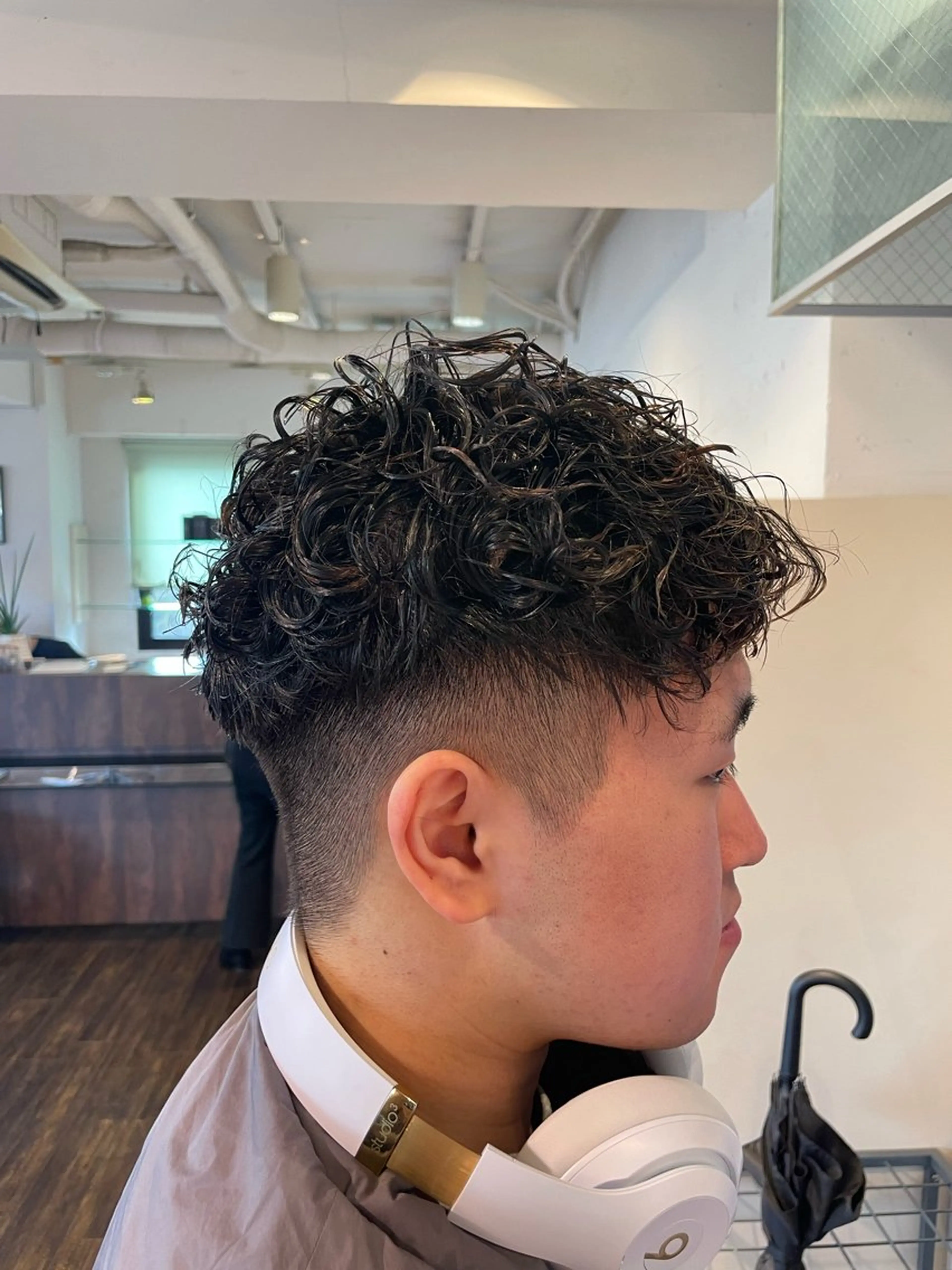 パーマ メンズ スペインカール パーマ 佐藤 綾郁のヘアスタイル