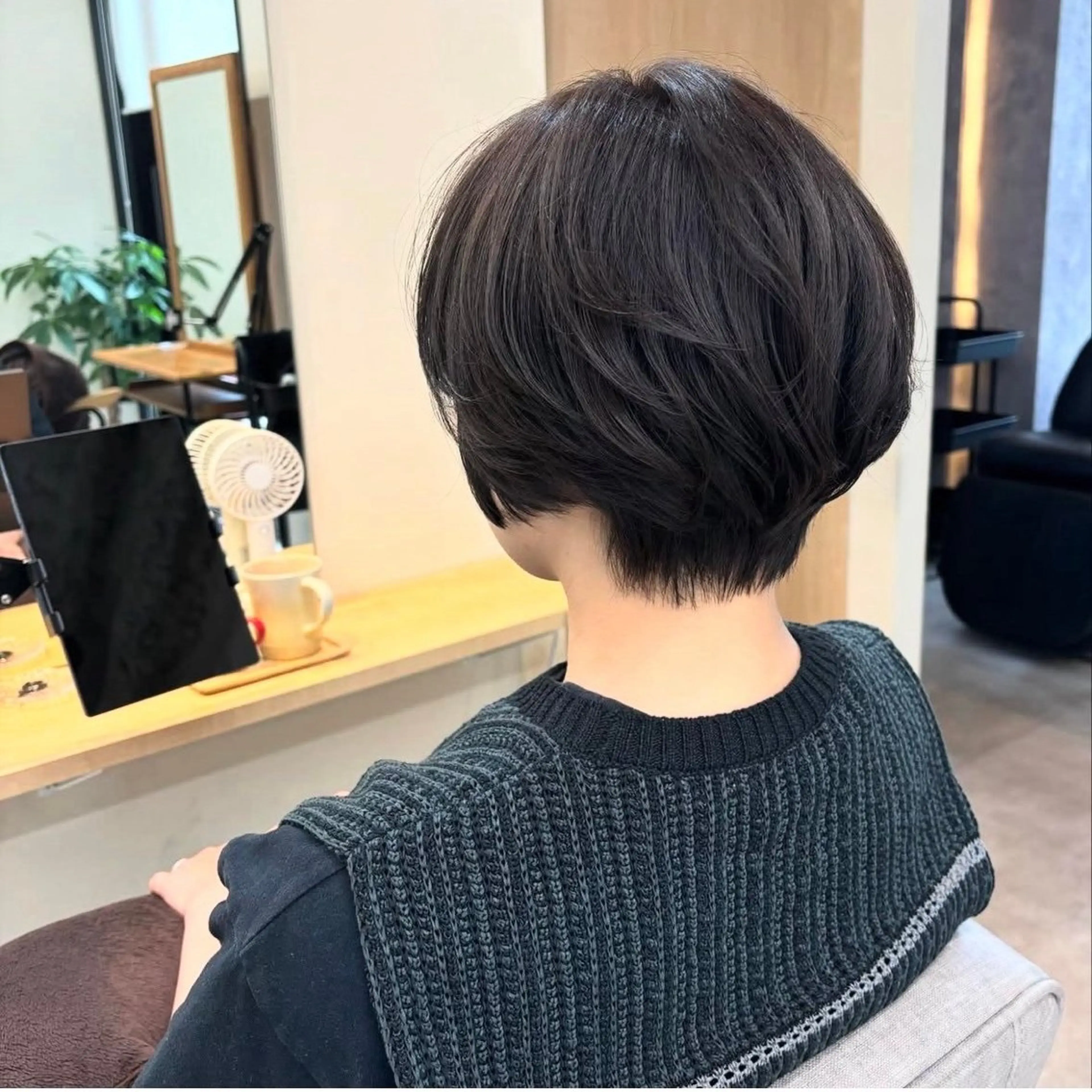 ショート カット ヘアカラー トリートメント 桜木町2分/くびれ /ボブ/ナチュラルのヘアスタイル