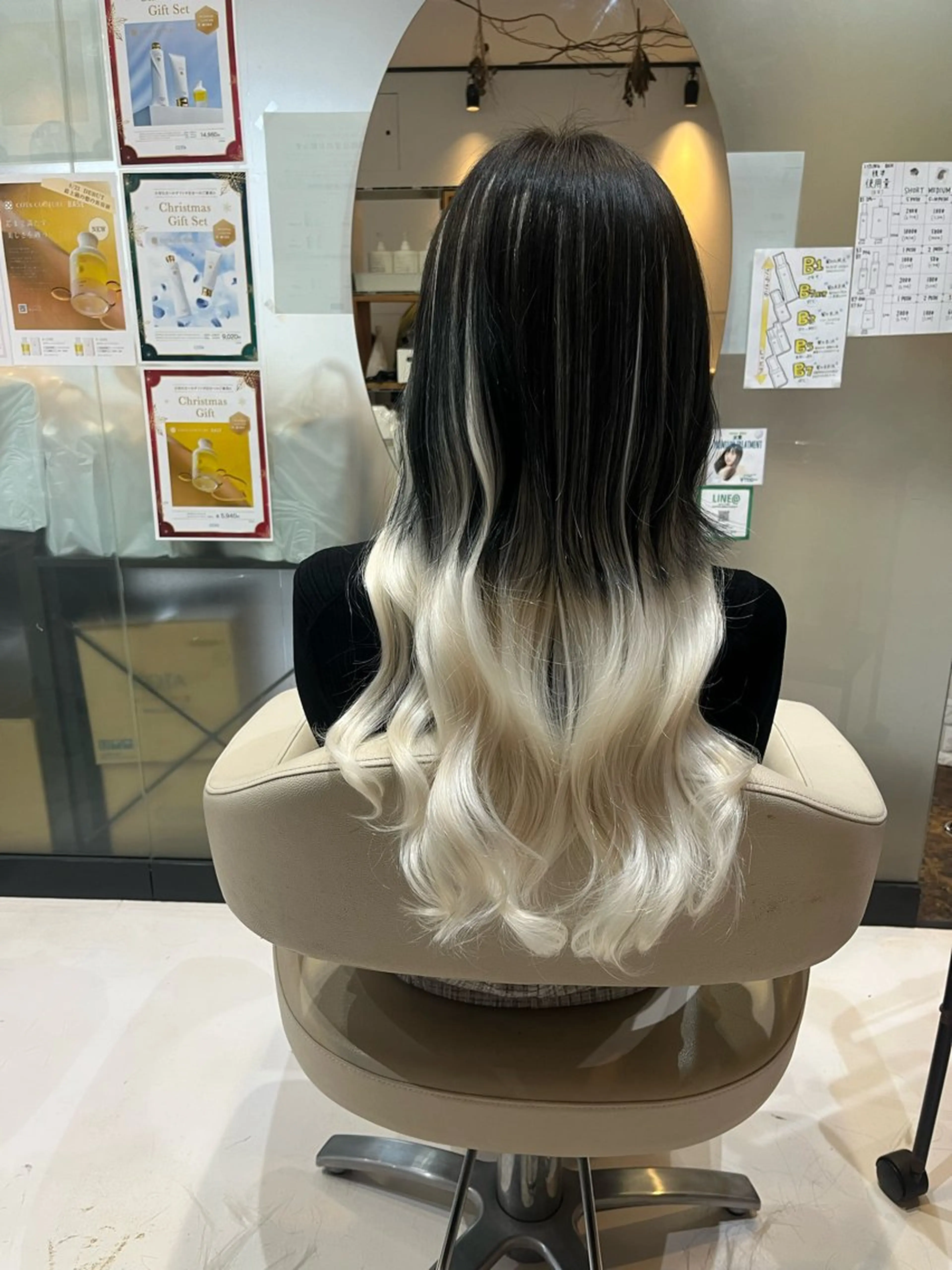 セミロング 野村 なりあのヘアスタイル
