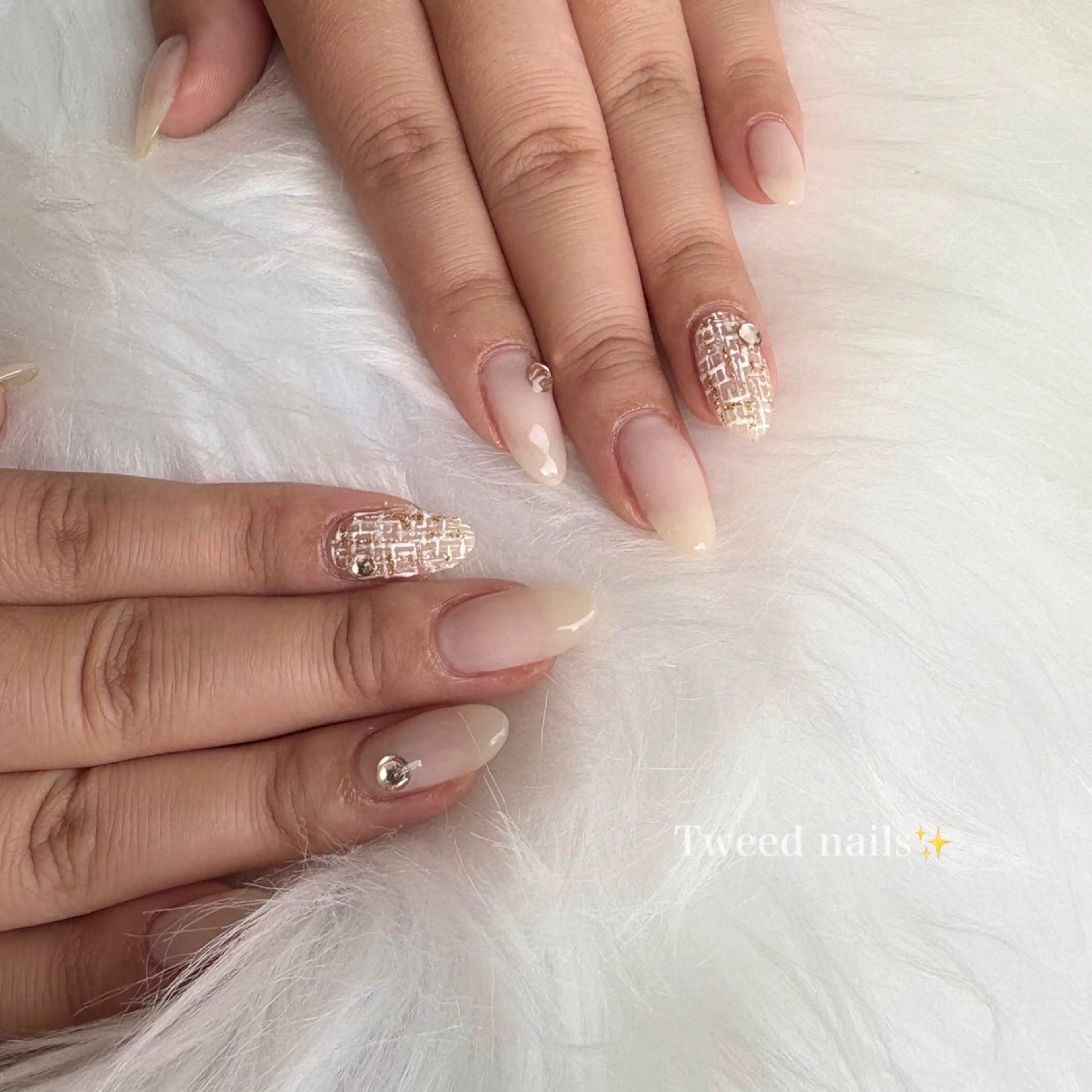 ネイル ツイードネイル Rich+nail Mayuのネイルデザイン
