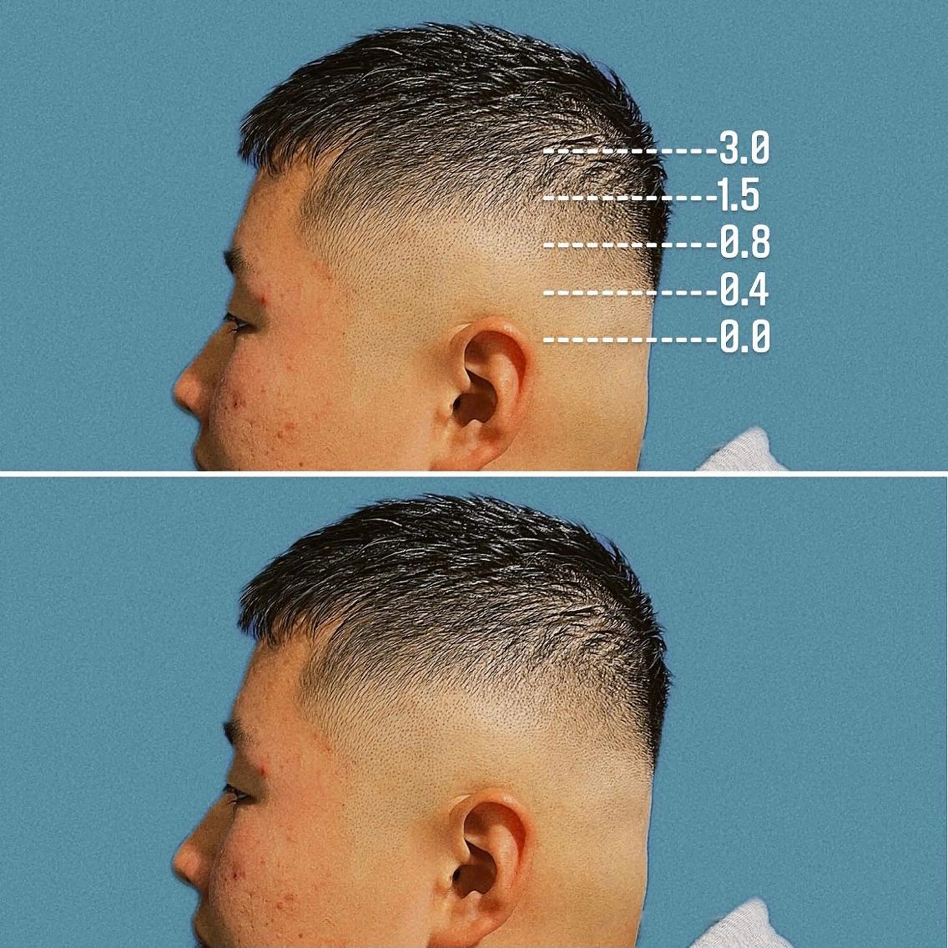 ショート メンズ フェードカット メンズハイトーン メンズパーマ &CREW スタッフのヘアスタイル