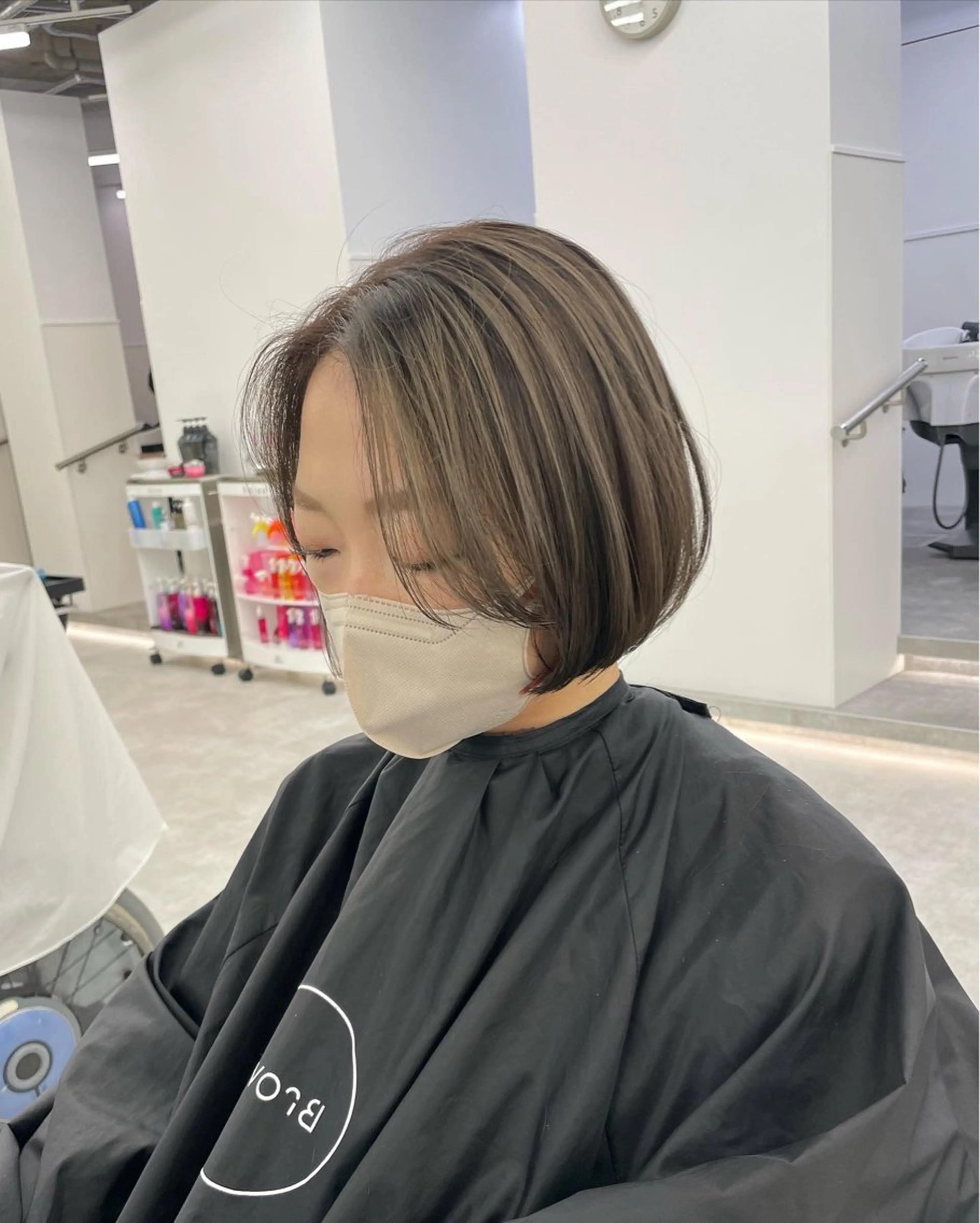 ミディアム カラー カット ヘアカラー トリートメント Brown 藤沢店のヘアスタイル