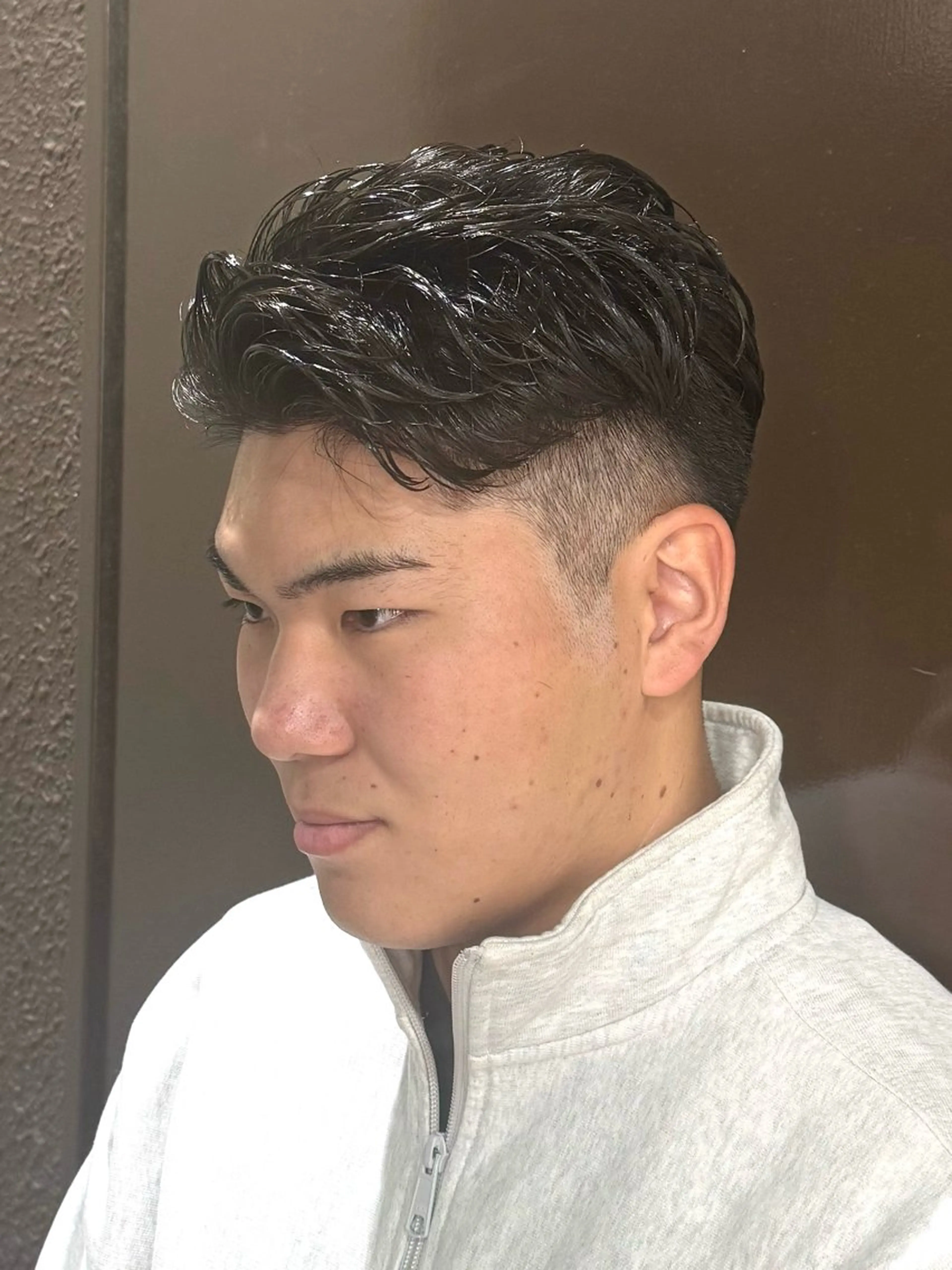 ショート パーマ メンズ メンズパーマ カット パーマ 柏メンズカットパーマ NO.1タイチのヘアスタイル