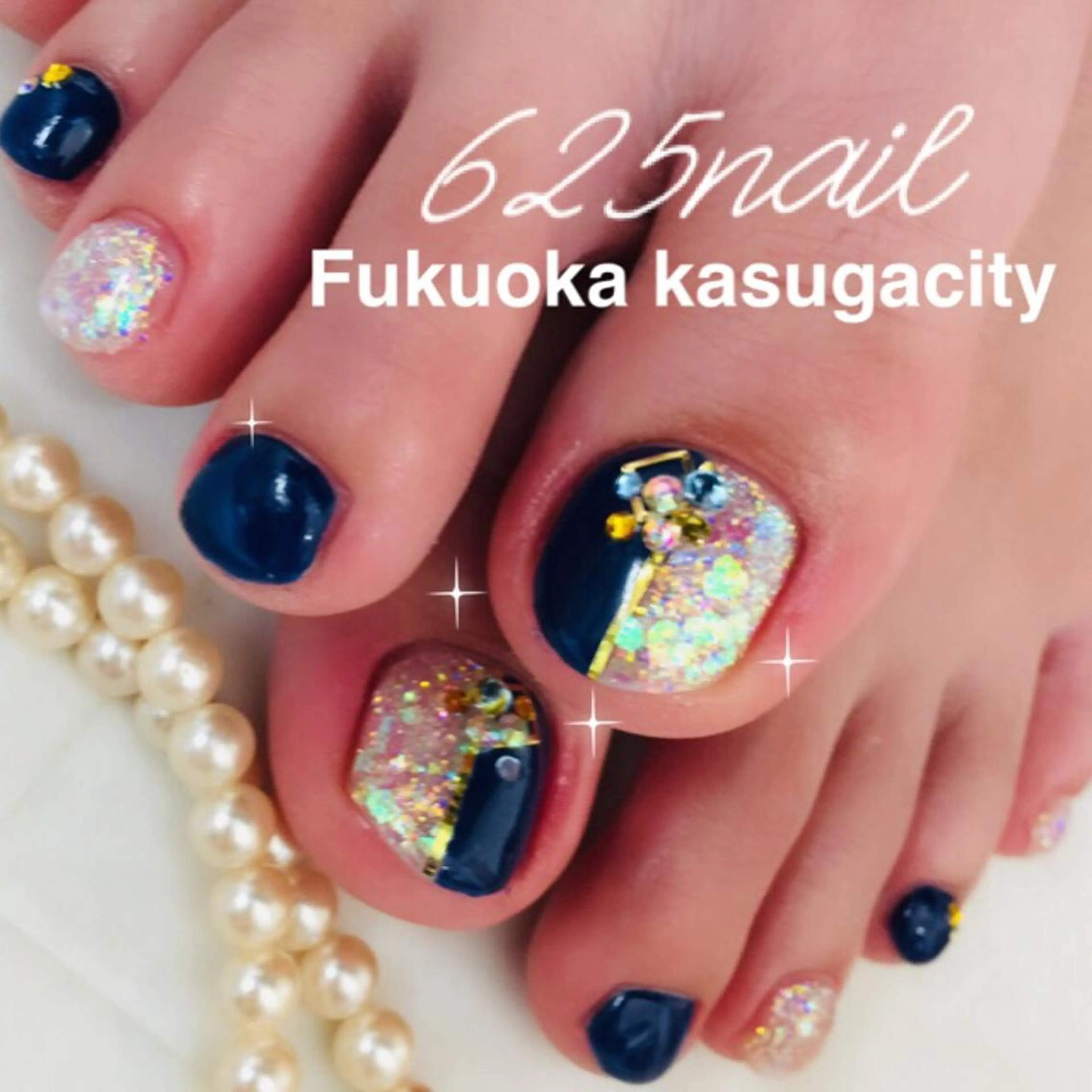 ネイル フットネイル ジェルネイル 春ネイル 625nail 無料P有/春日白水のネイルデザイン