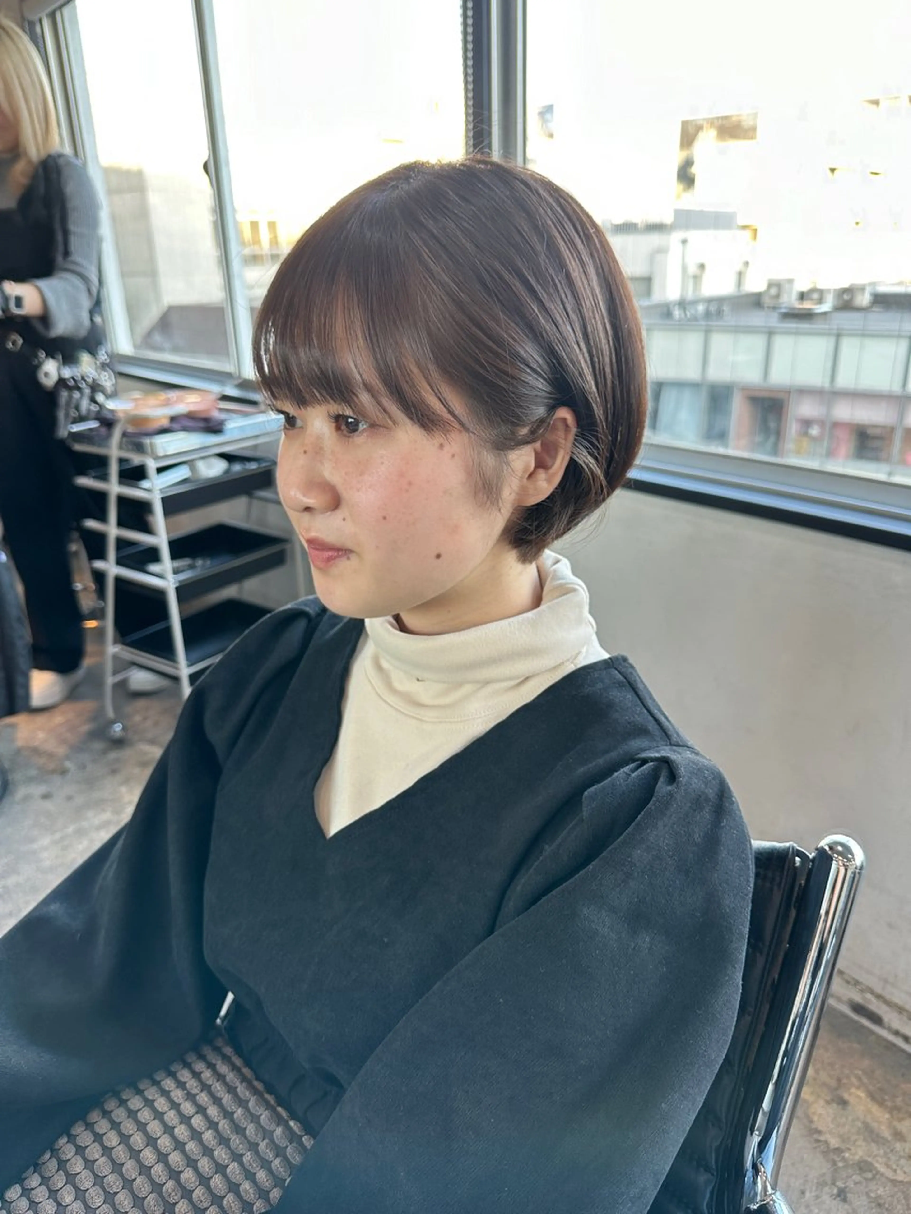 ショート カラー ヘアアレンジ ショートボブ ボブ ショートヘア カット ヘアカラー トリートメント ヘアセット stylist/蛯谷 珠里のヘアスタイル