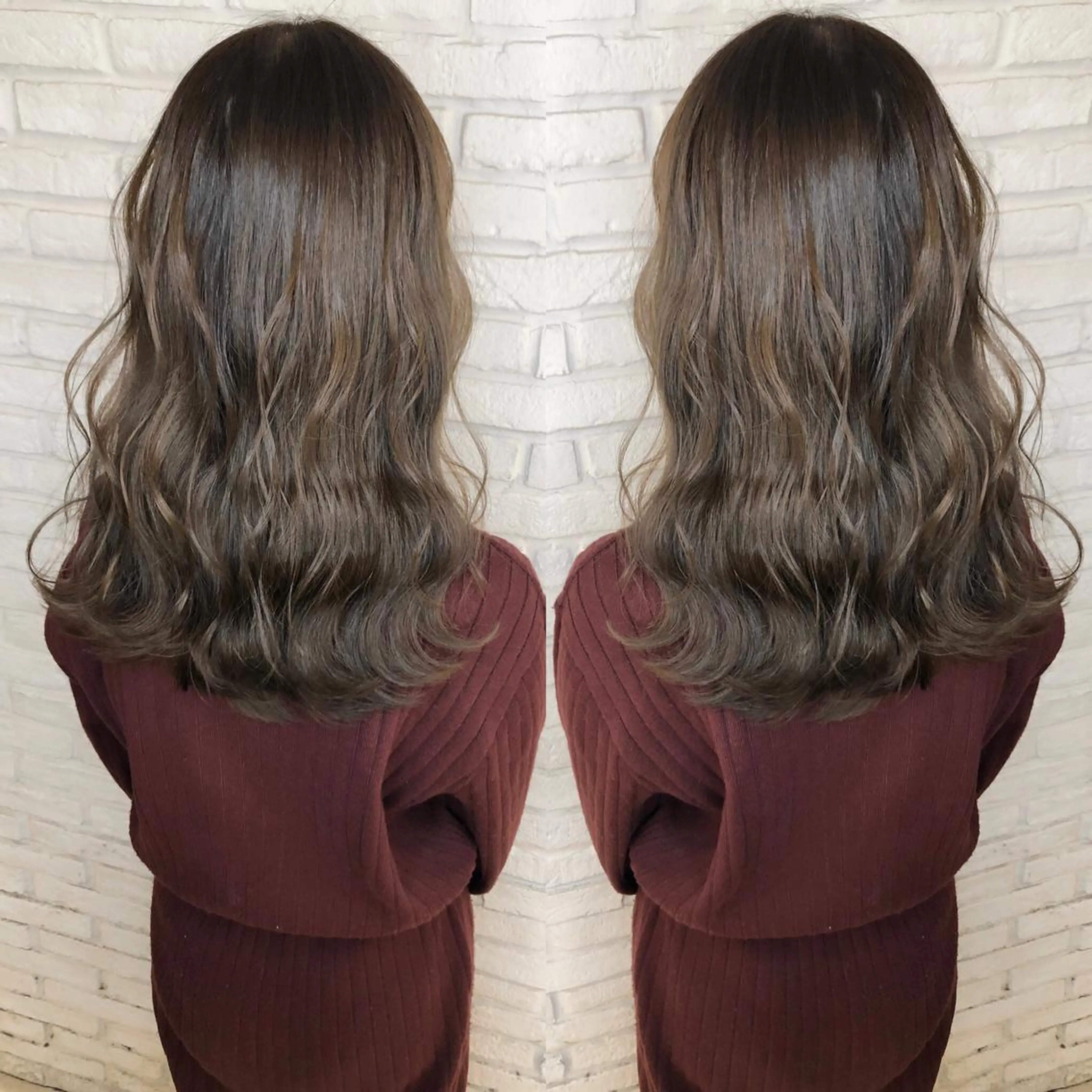 セミロング ヘアカラー トリートメント lafith hair goat所属・宮下 浩一のヘアスタイル