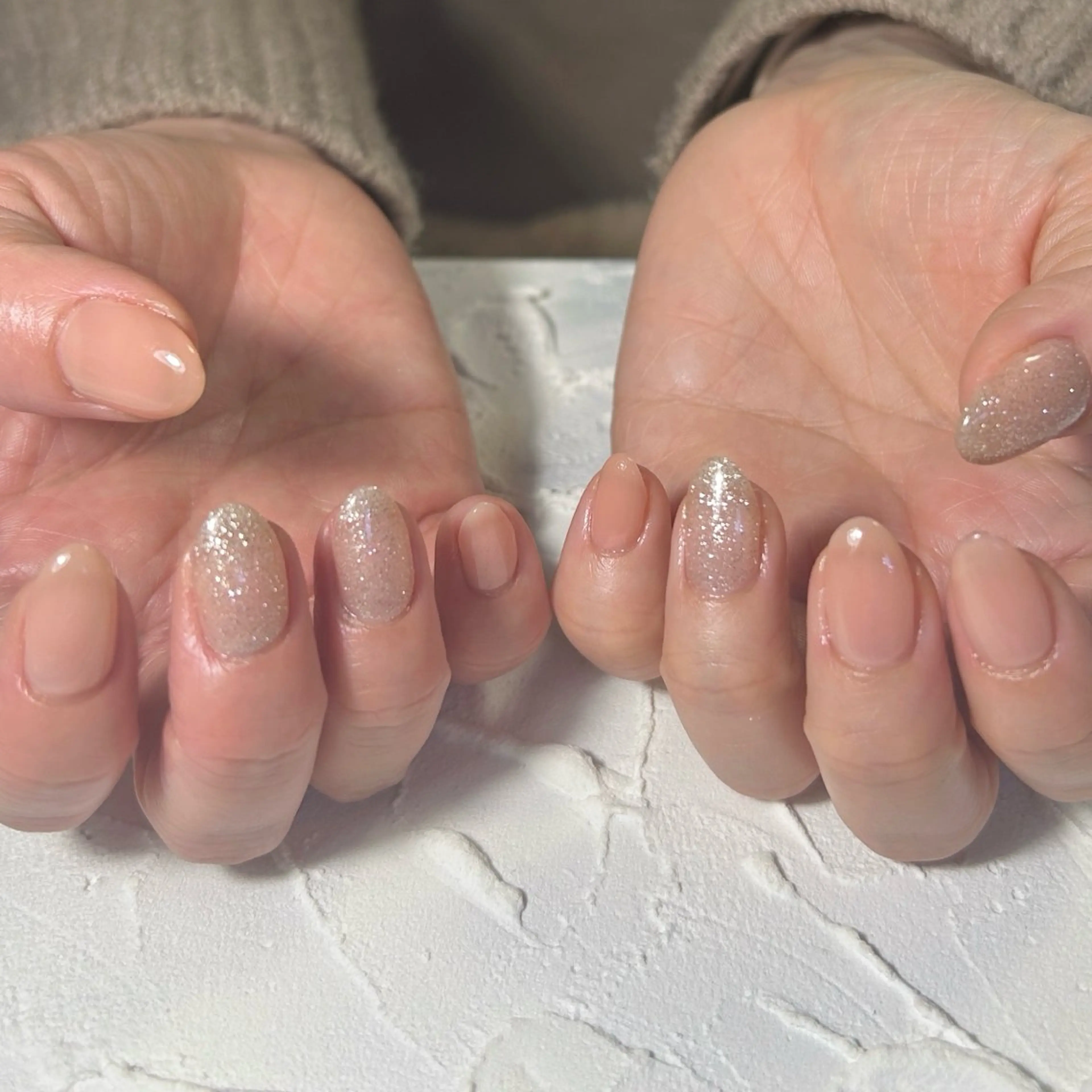 ネイル フラッシュネイル ワンカラーネイル ハンドネイル Lofinails ちひろのネイルデザイン