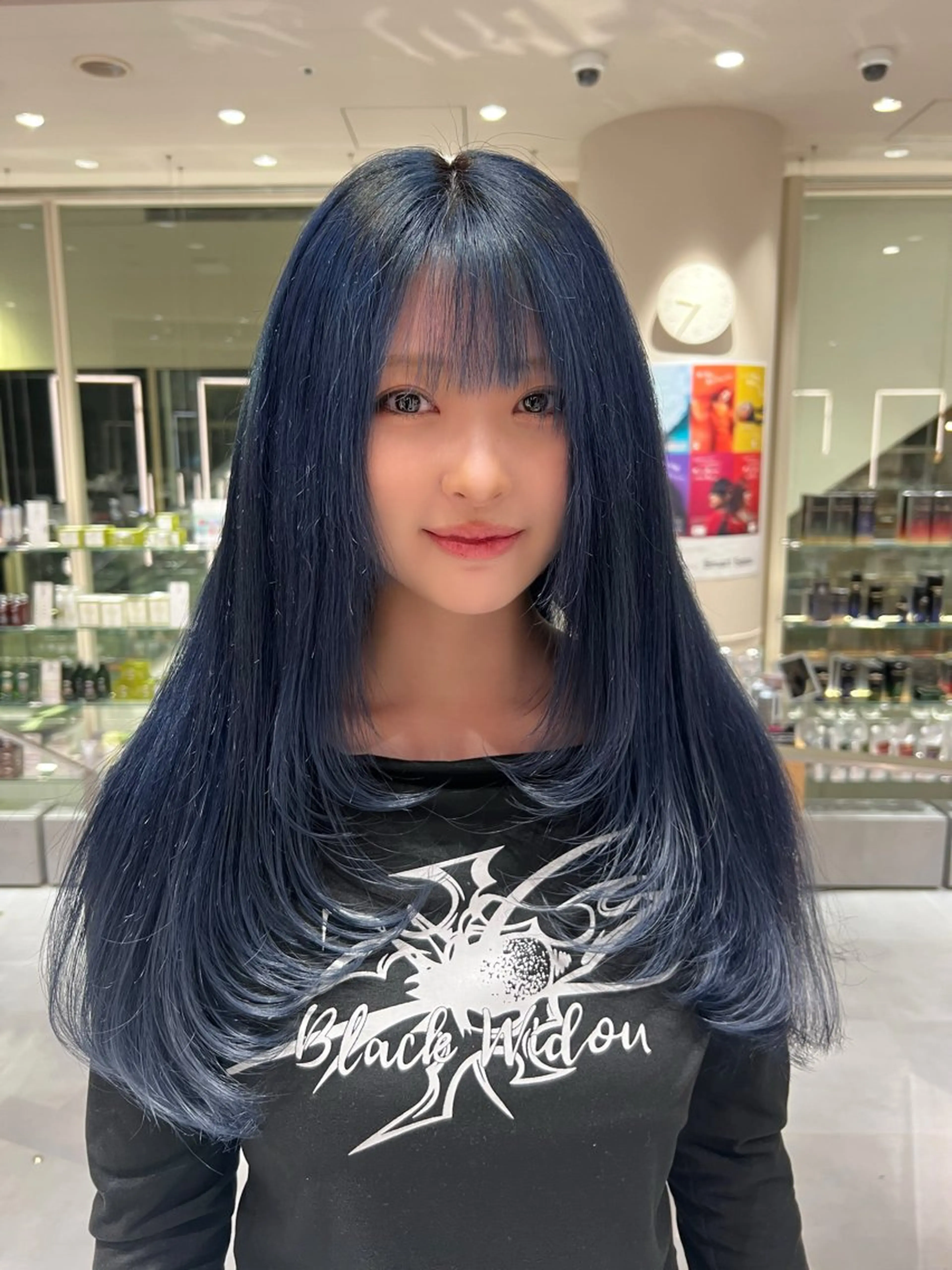 ロング 韓国風ヘア 小顔カット minx shibuya  smart saron所属・レイヤーカット 清水翔太のヘアスタイル