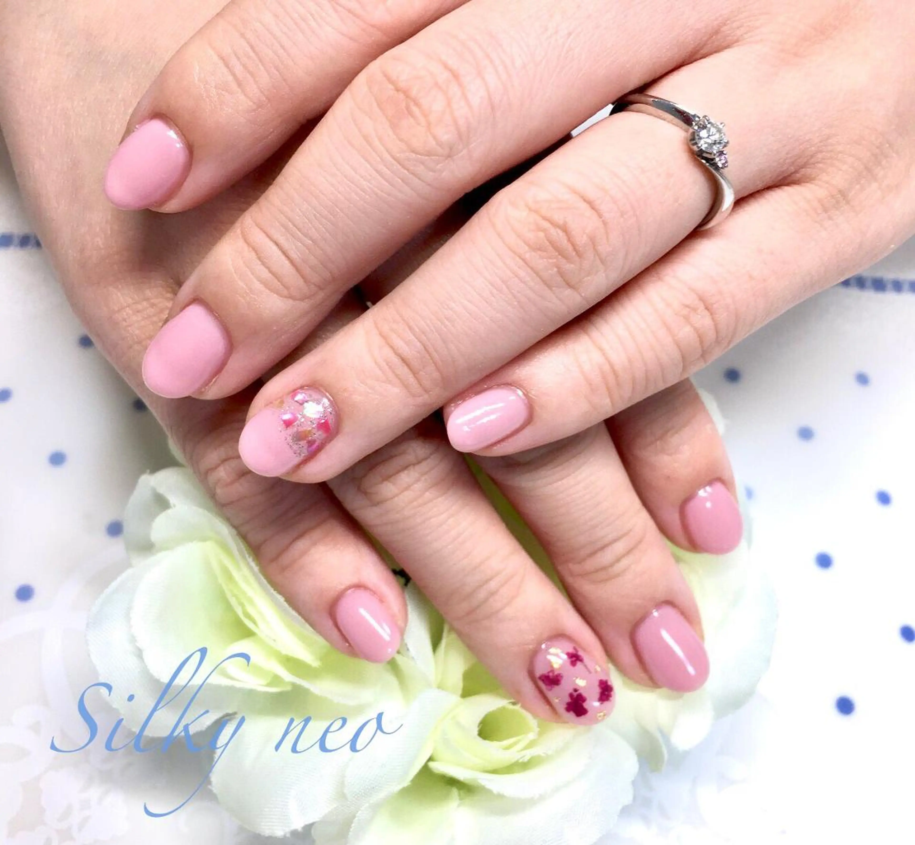 ネイル シンプルネイル Silky_nail _soraのネイルデザイン
