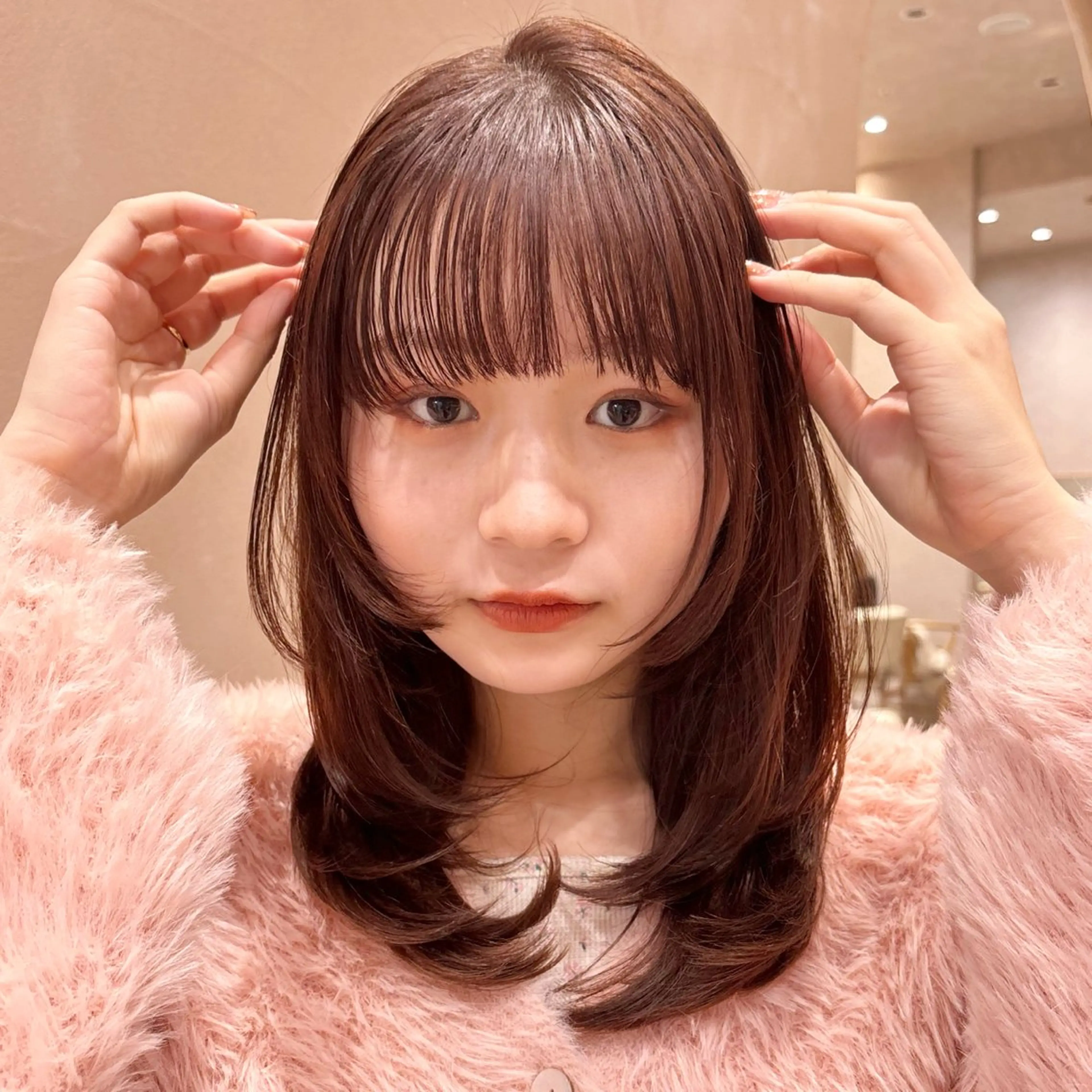 ロング カラー ブラウンカラー レイヤーカット 🍒ばばみさき 🍒のヘアスタイル