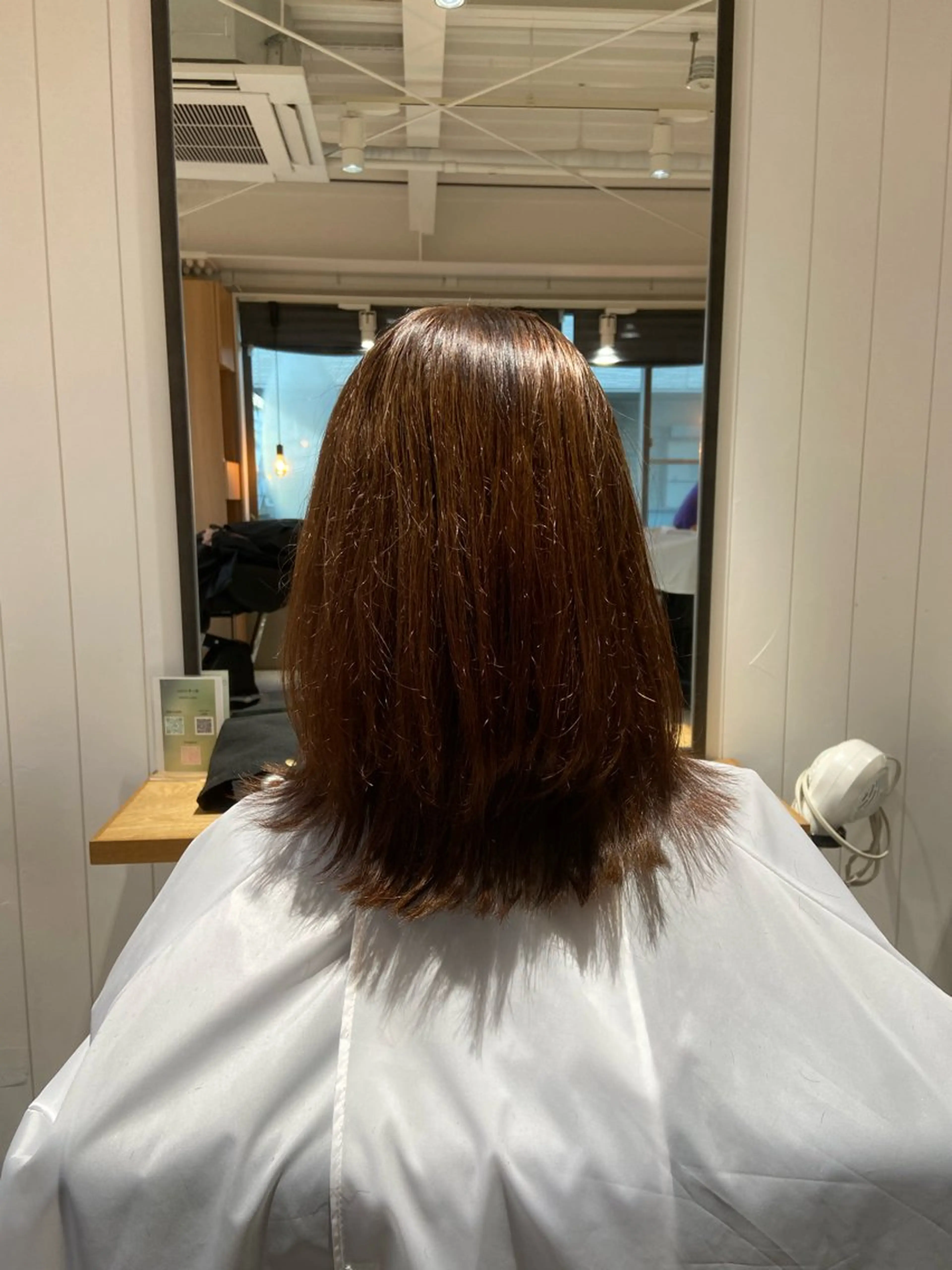 セミロング 髪質改善/オオイシ ナツミのヘアスタイル