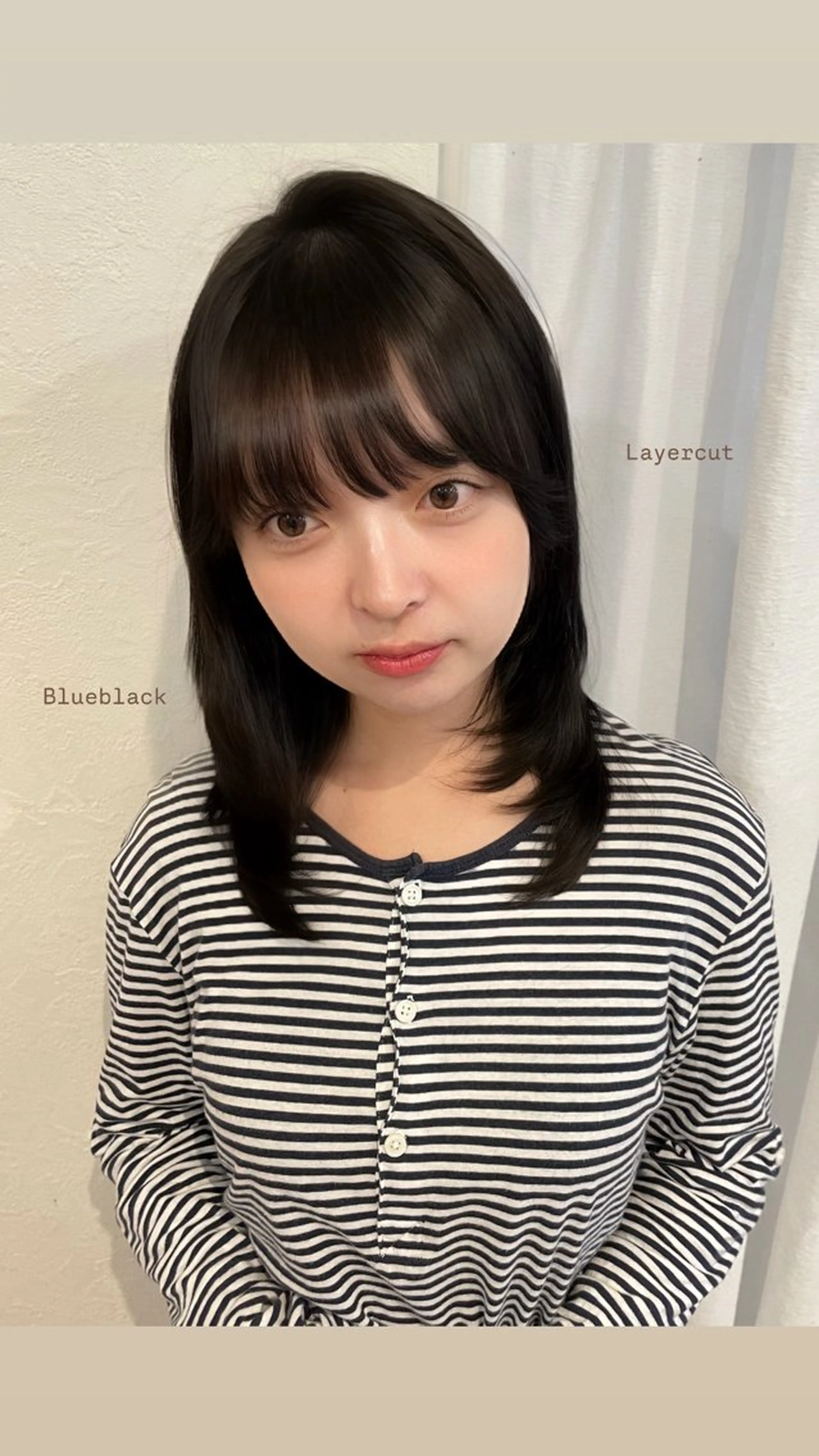 ミディアム レイヤーカット ボブ/ショート/ 高発色カラー/満里奈のヘアスタイル