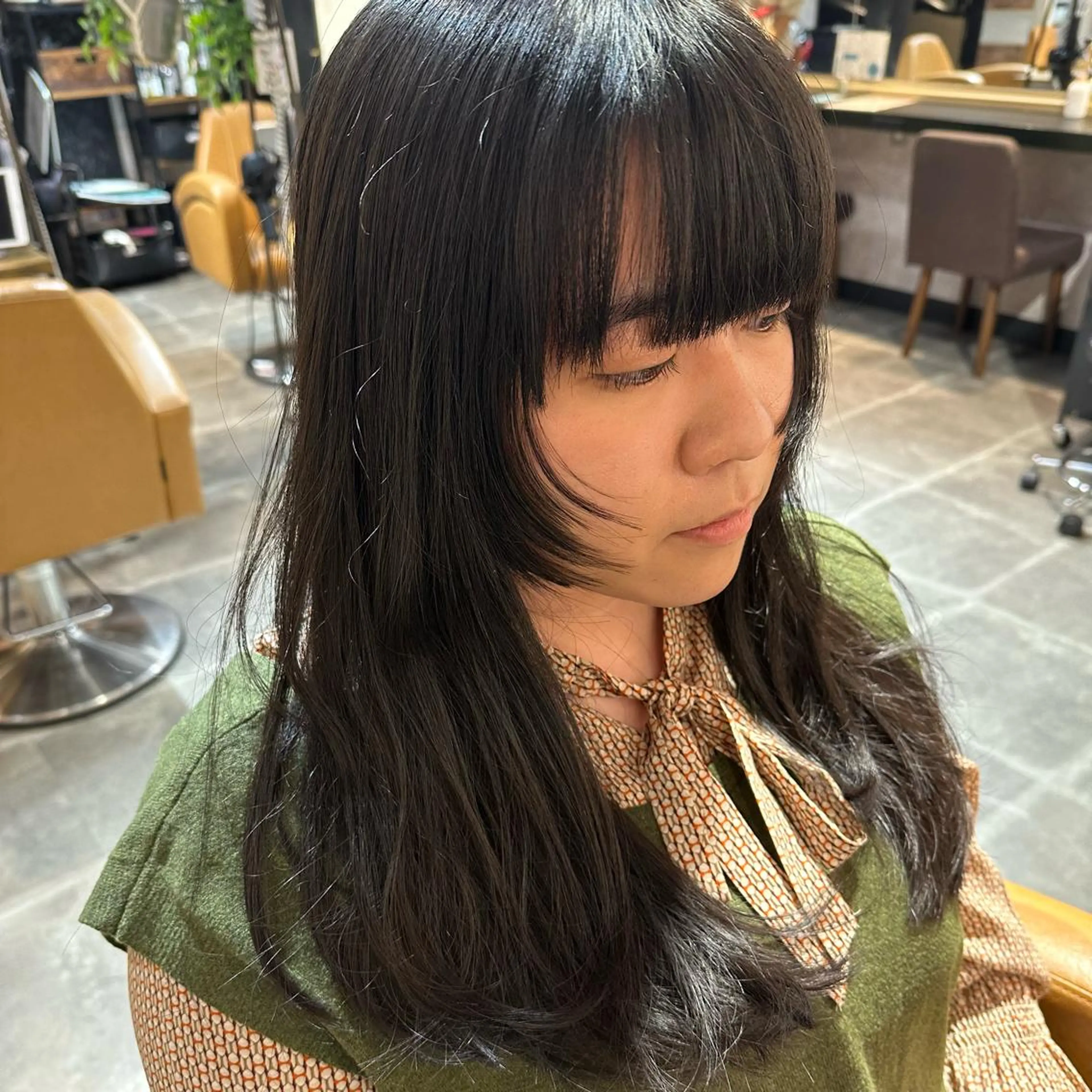 ロング レイヤー/パーマ/ 艶カラー/💚千琴のヘアスタイル