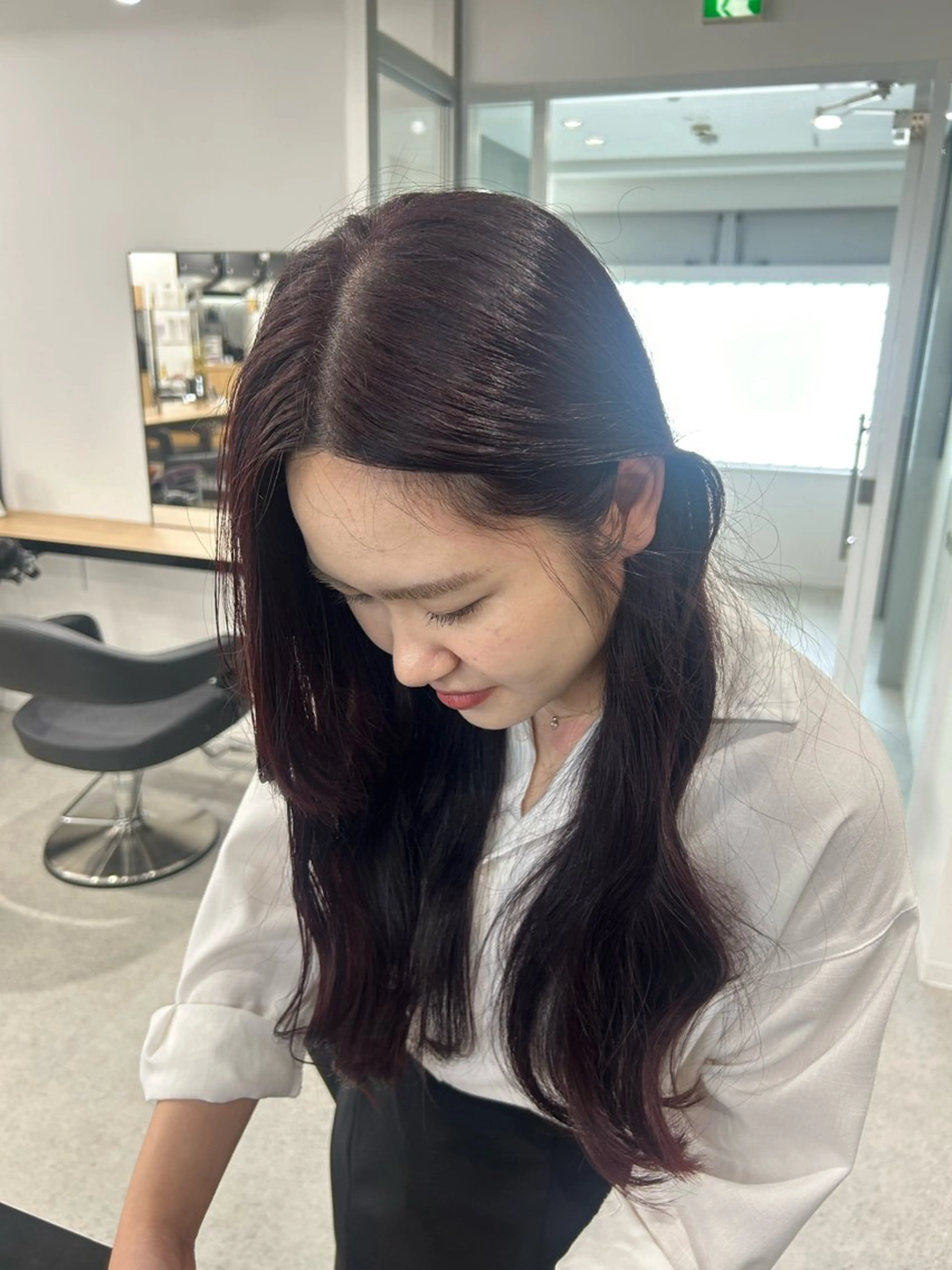 ロング カラー 愛結 暖色カラー🎀🩰のヘアスタイル