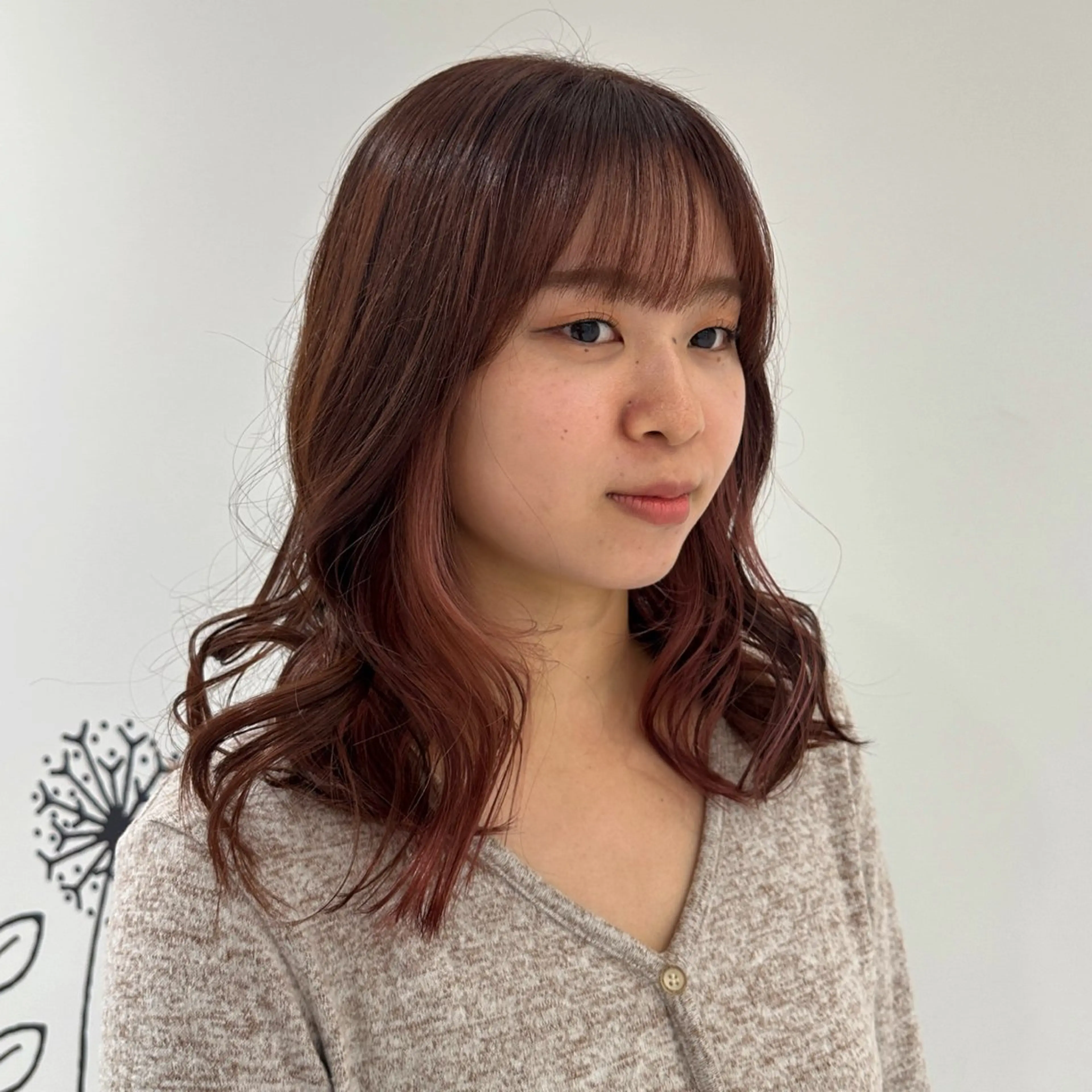 カラー ブリーチ ブリーチなしカラー ピンクカラー カット ヘアカラー こうた/髪質改善 ストレート/ヘアケアのヘアスタイル
