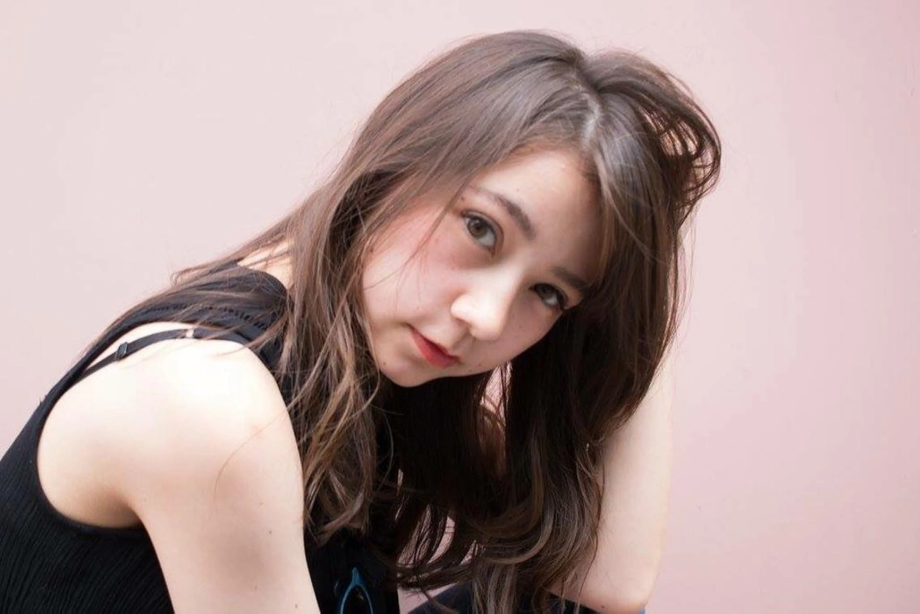 セミロング ロング カラー パーマ STAR所属・内藤 達也のヘアスタイル