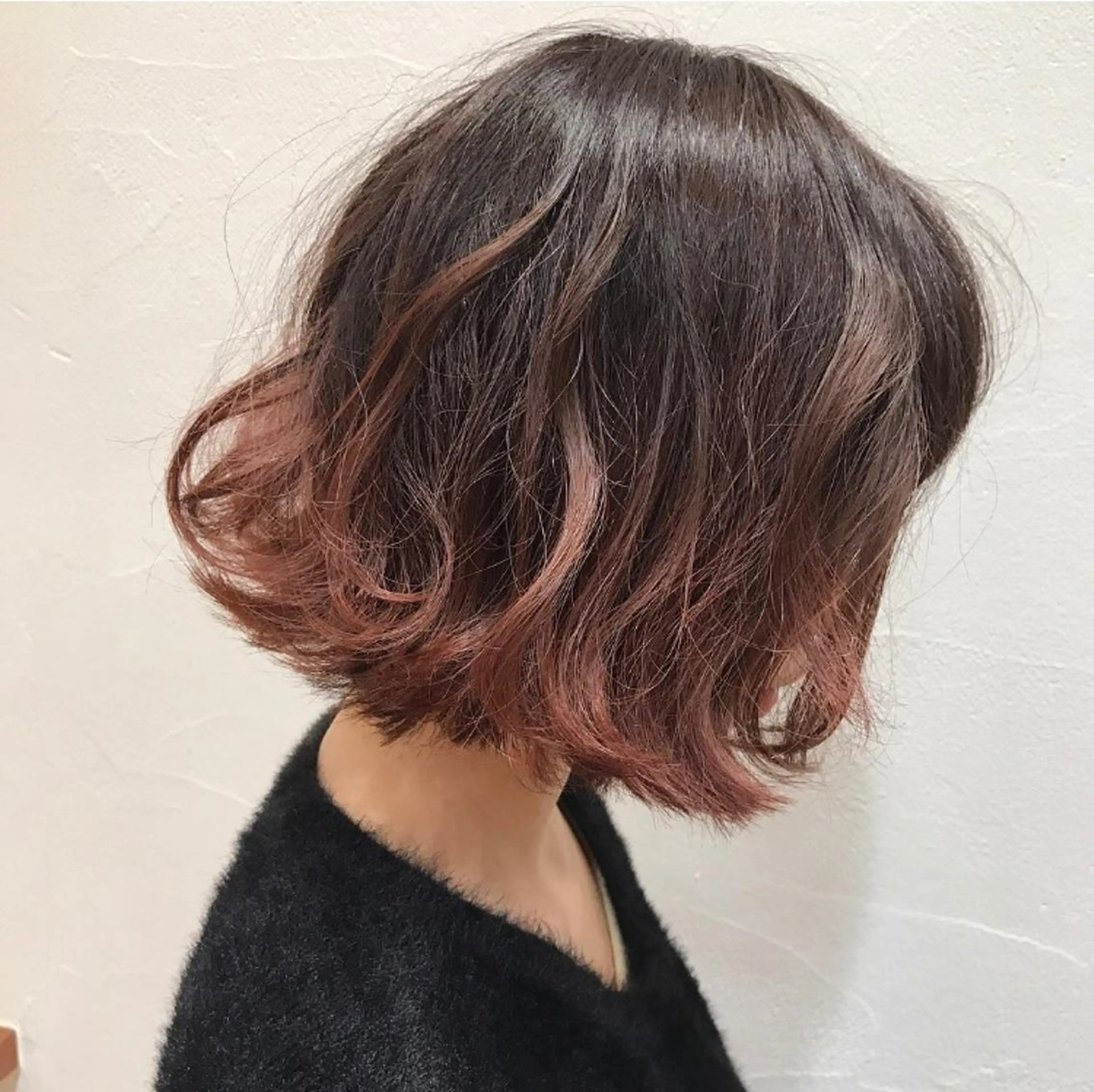ショート カラー グラデーションカラー ピンクカラー カット特化柏駅 徒歩3分LOUのヘアスタイル