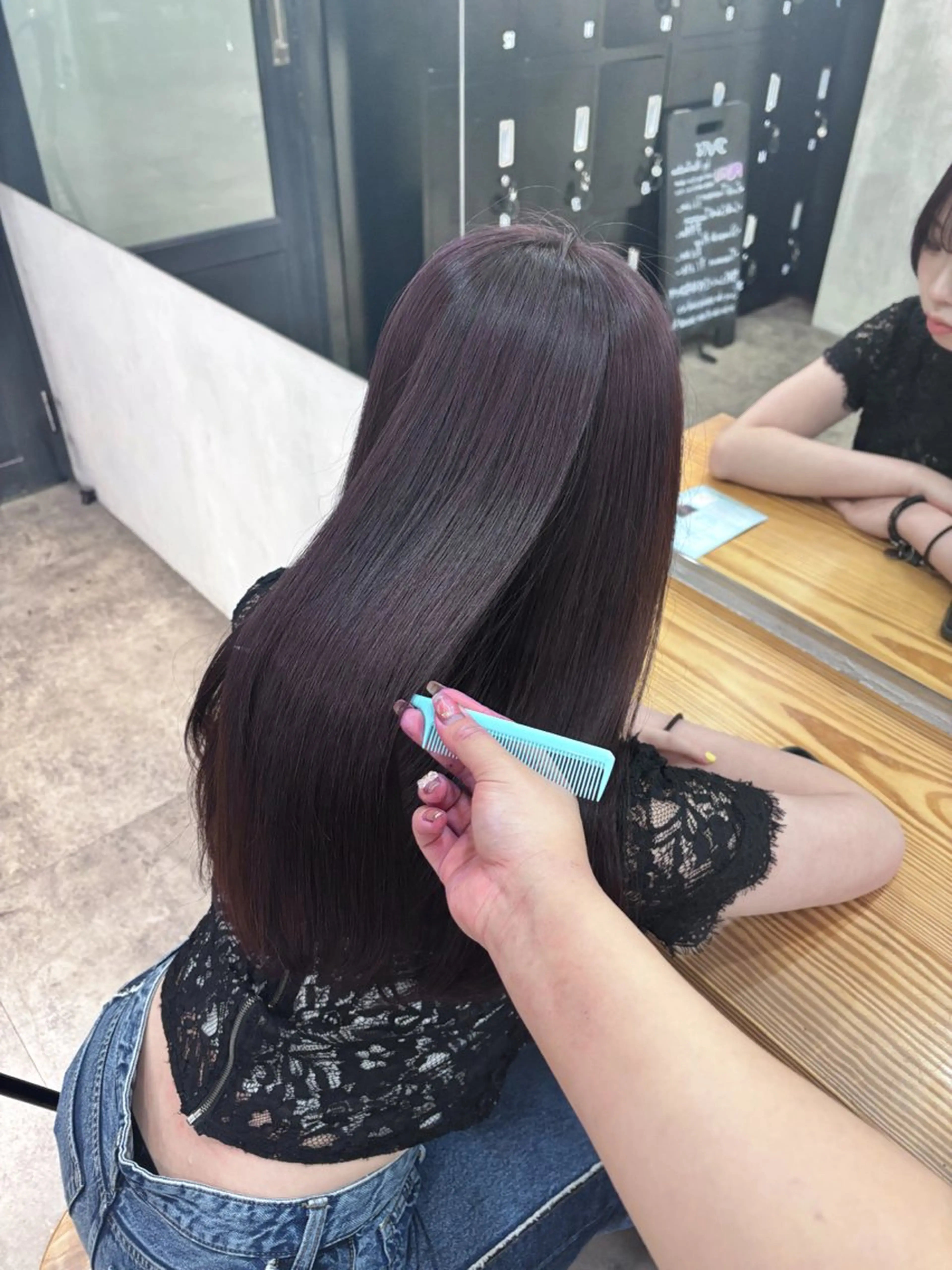 ミディアム カラー ヘアアレンジ ヘアカラー トリートメント 🥀ブリーチ× エクステ🥀あかりのヘアスタイル