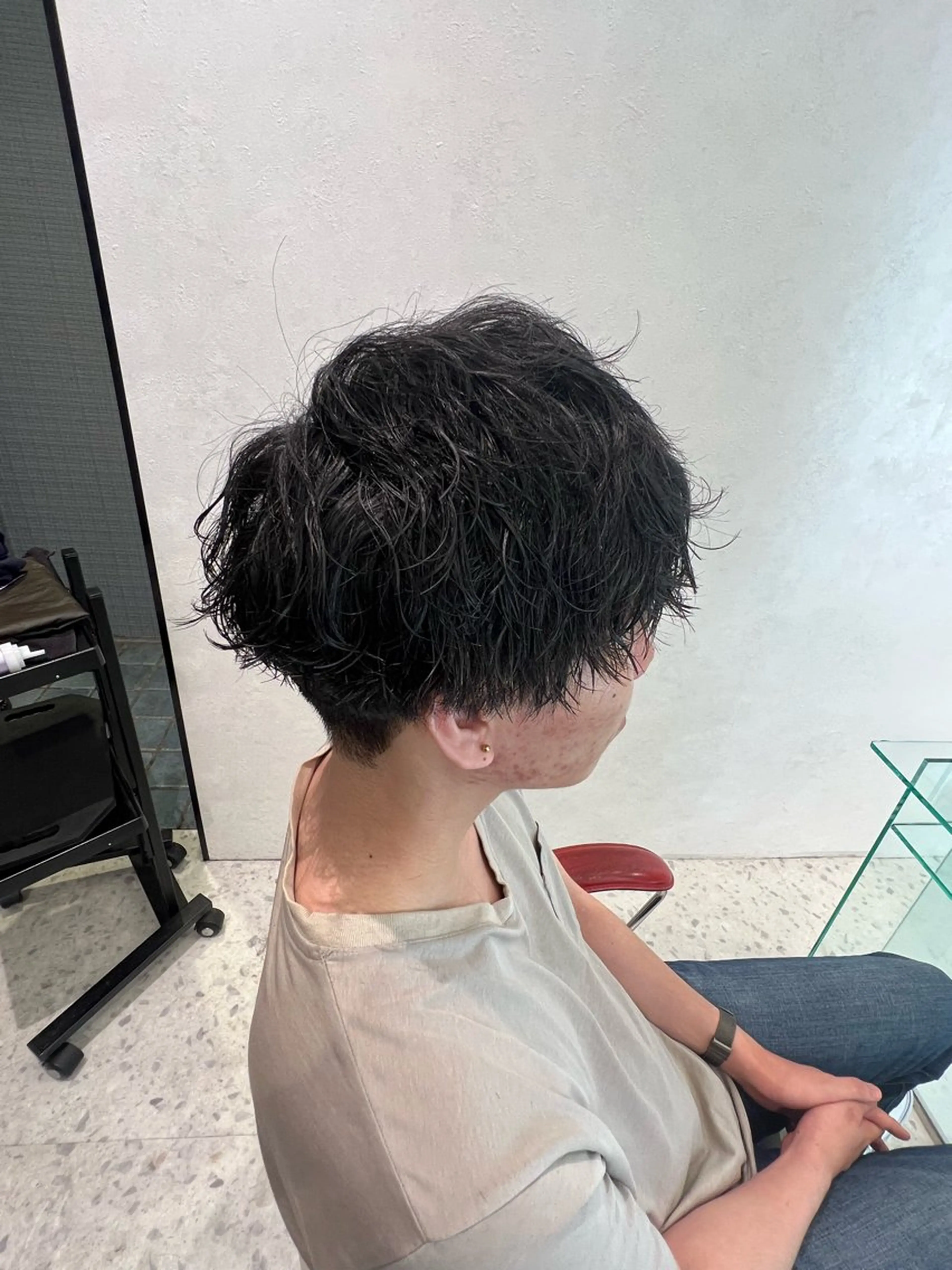 メンズ カット パーマ 宮下 志織のヘアスタイル