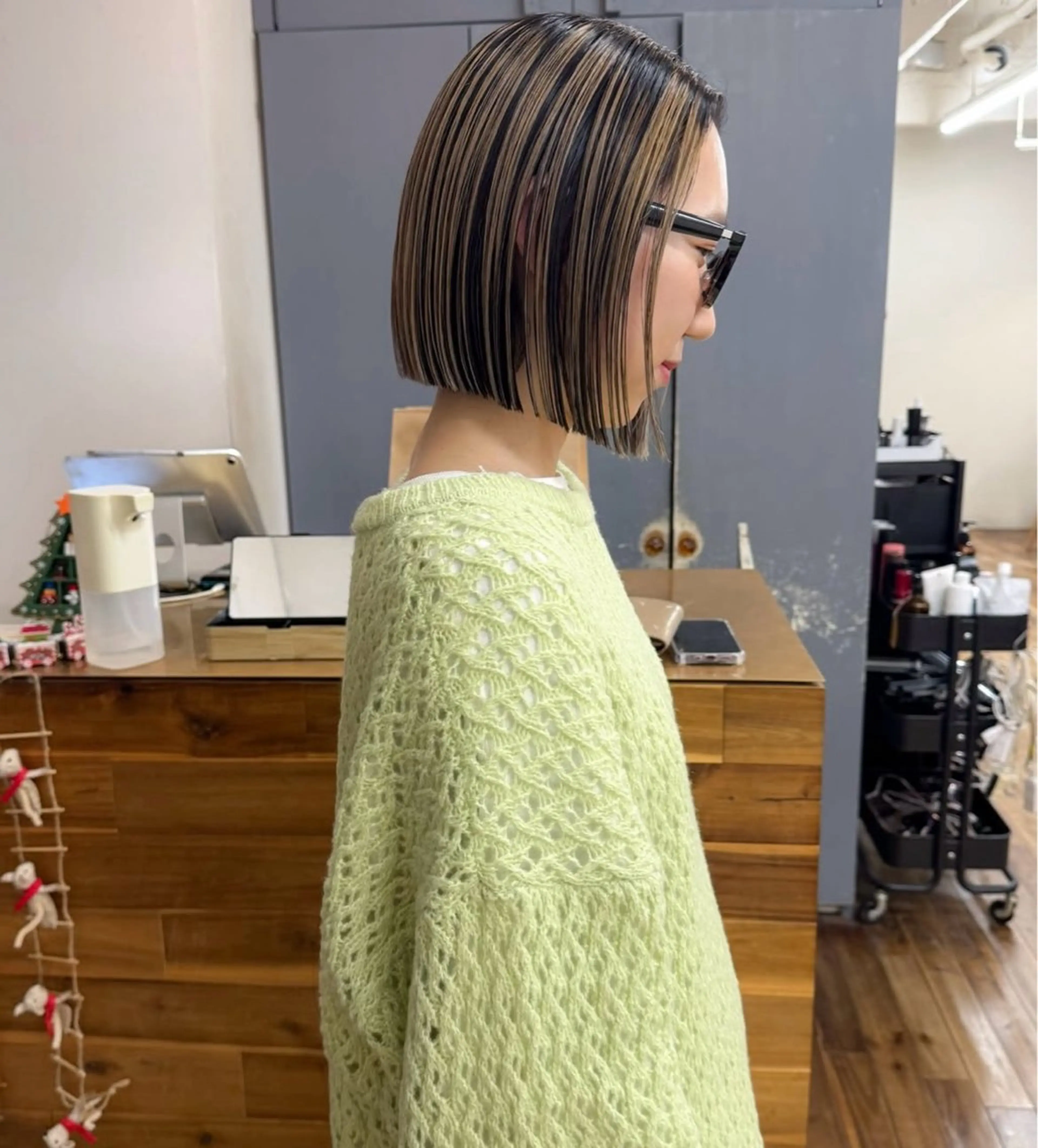 ショート カット ヘアカラー siro所属・透明感カラー/ボブ/ siro meruのヘアスタイル