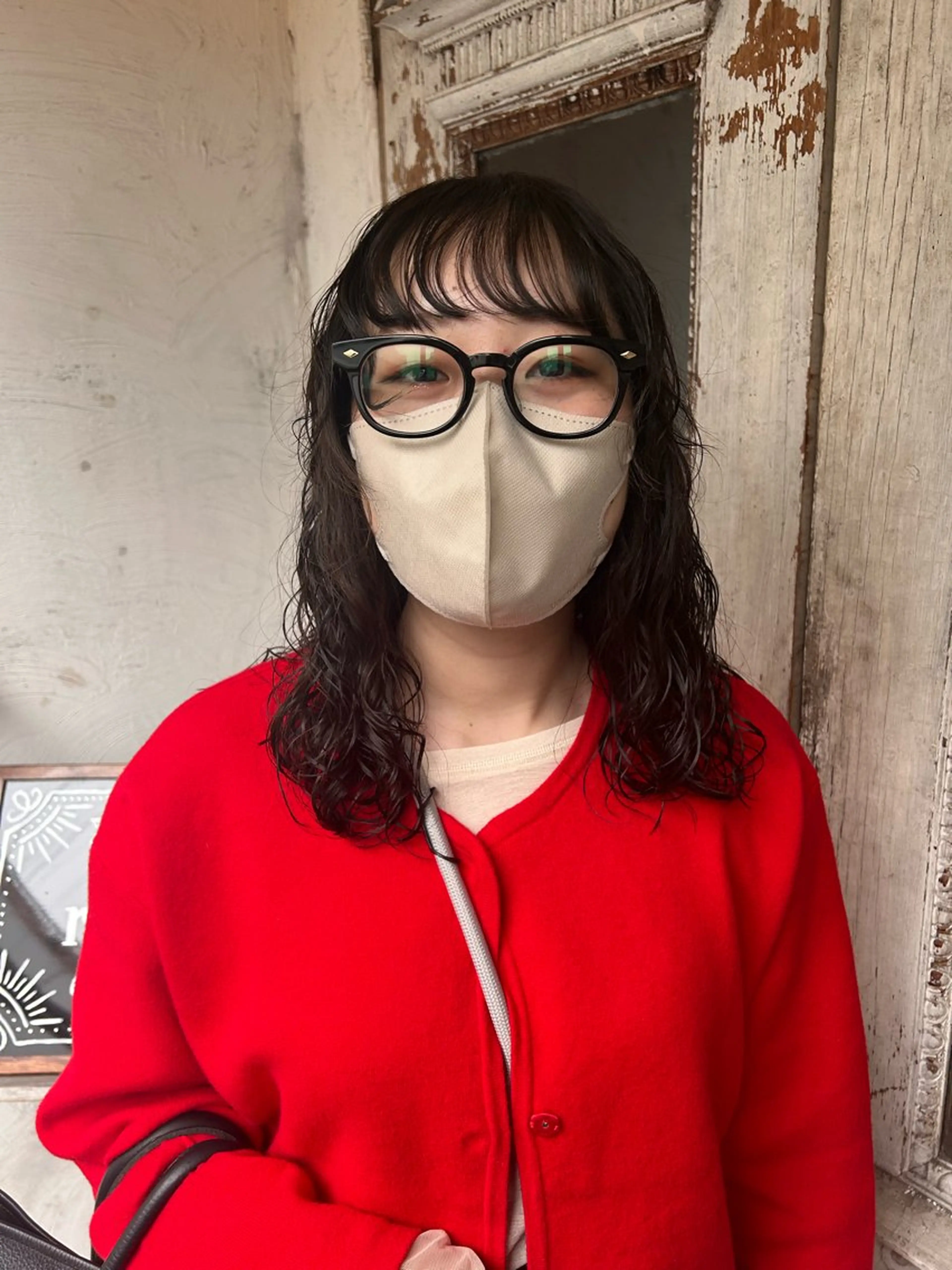 セミロング パーマ お任せヘア☘️☘️ 及川渚のヘアスタイル