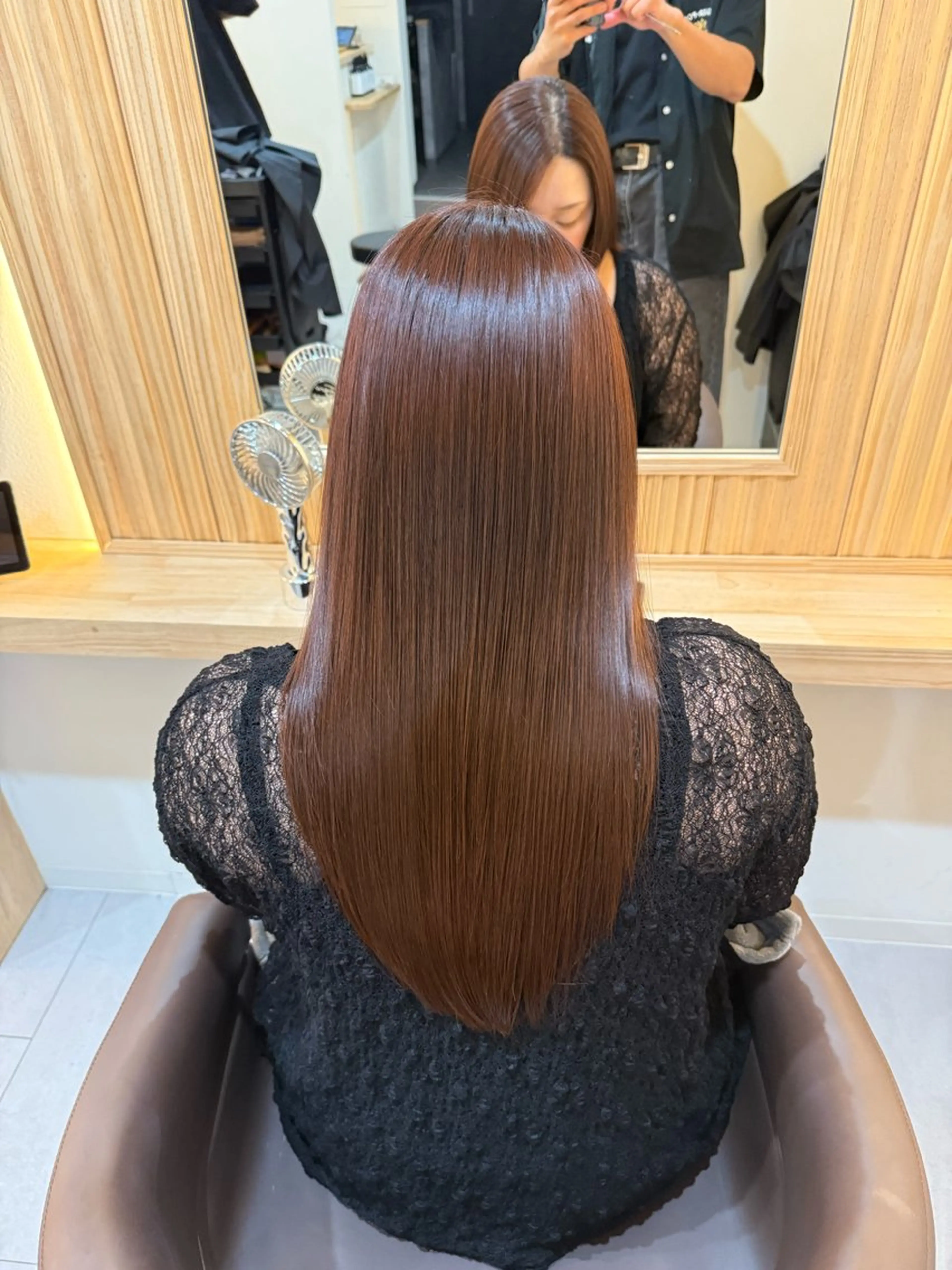 ロング 縮毛矯正 トリートメント トリートメント attrait南堀江所属・絹髪職人 KAISEI艶髪のヘアスタイル