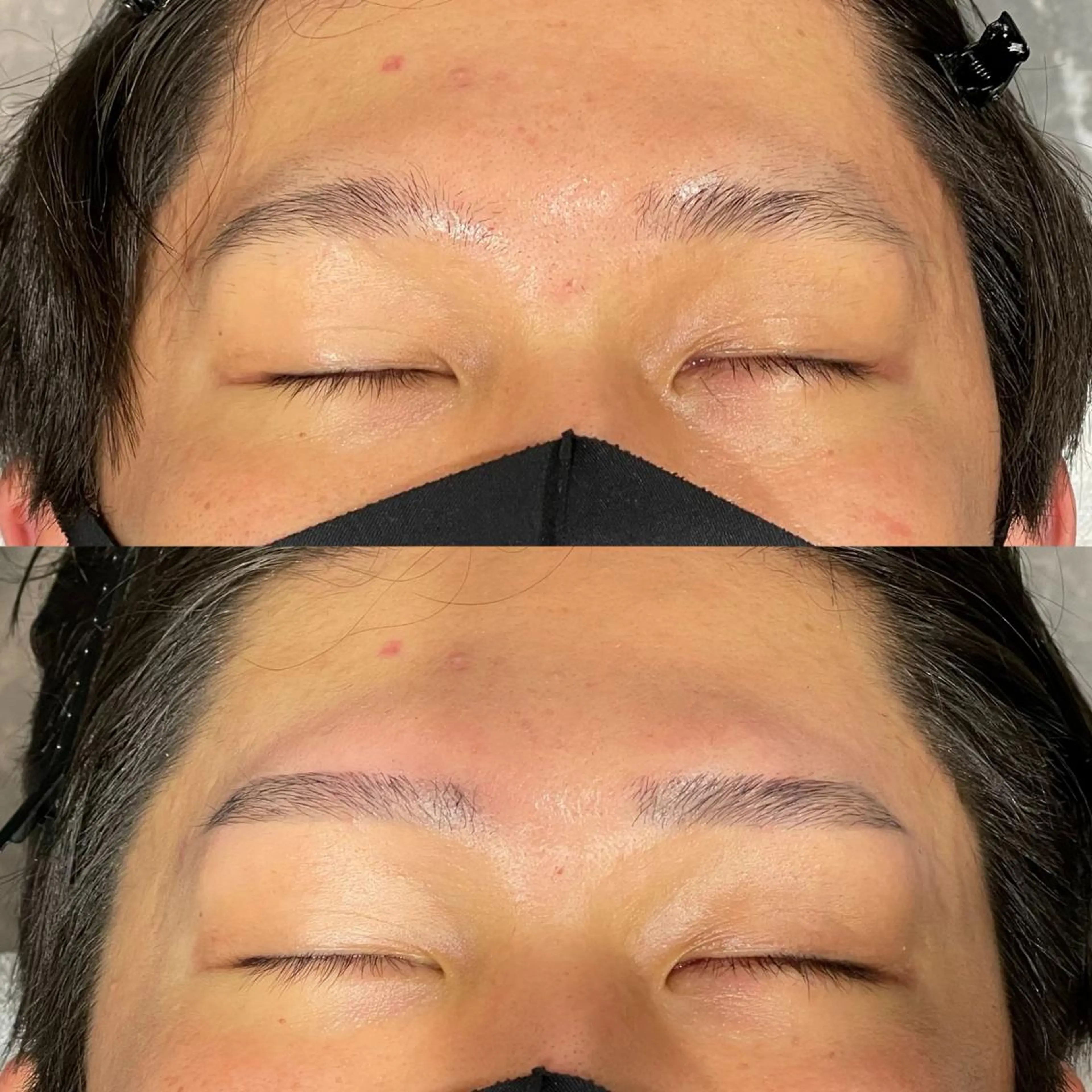 メンズ アイブロウ メンズパーマ 眉毛ワックス脱毛 ワックス脱毛 眉カット その他(アイブロウ) メンズ眉毛ワックス 青山英憲のヘアスタイル