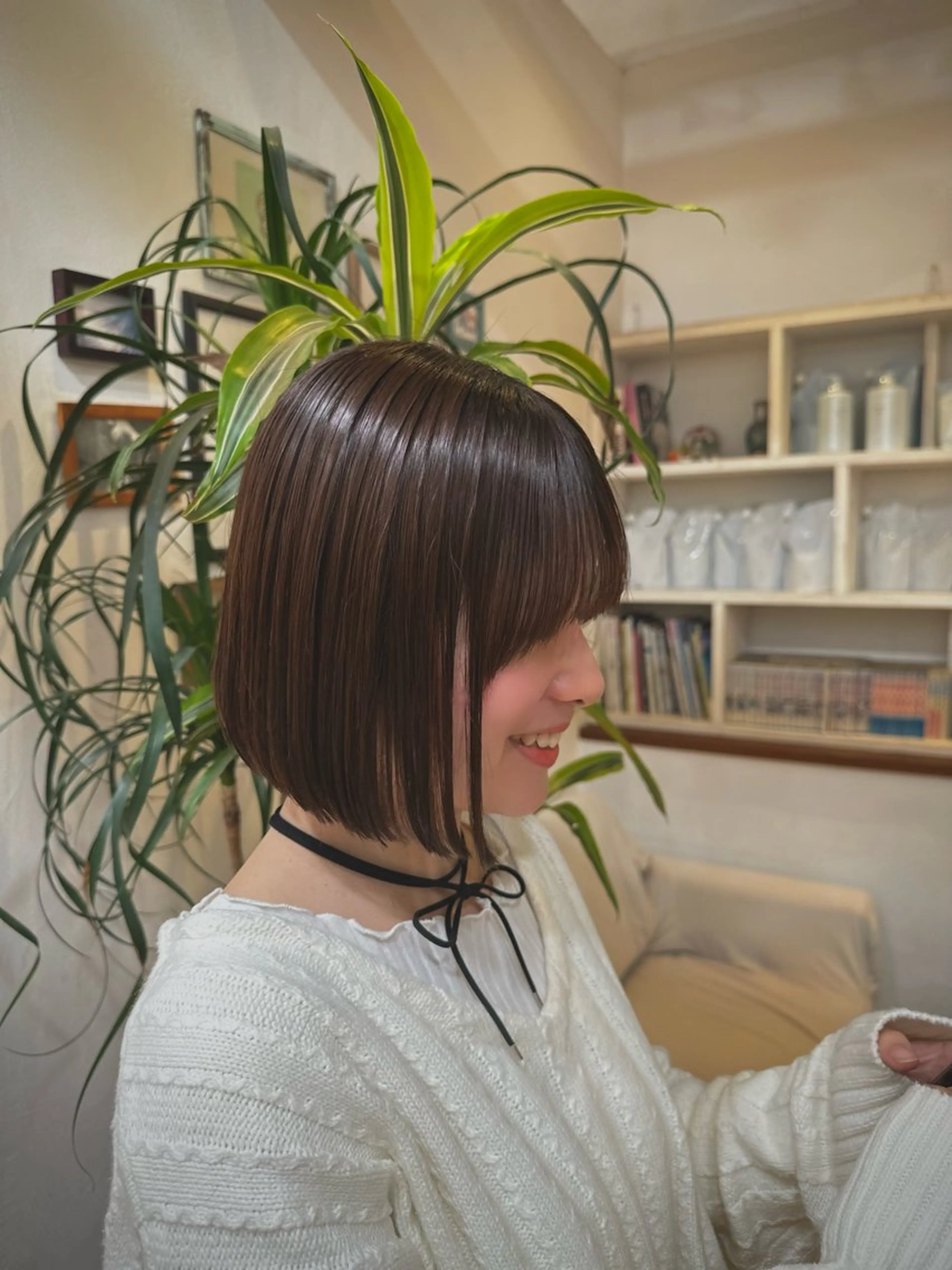 【レディース・ボブ、ショート限定】カット＋縮毛矯正＋トリートメント🌱の写真