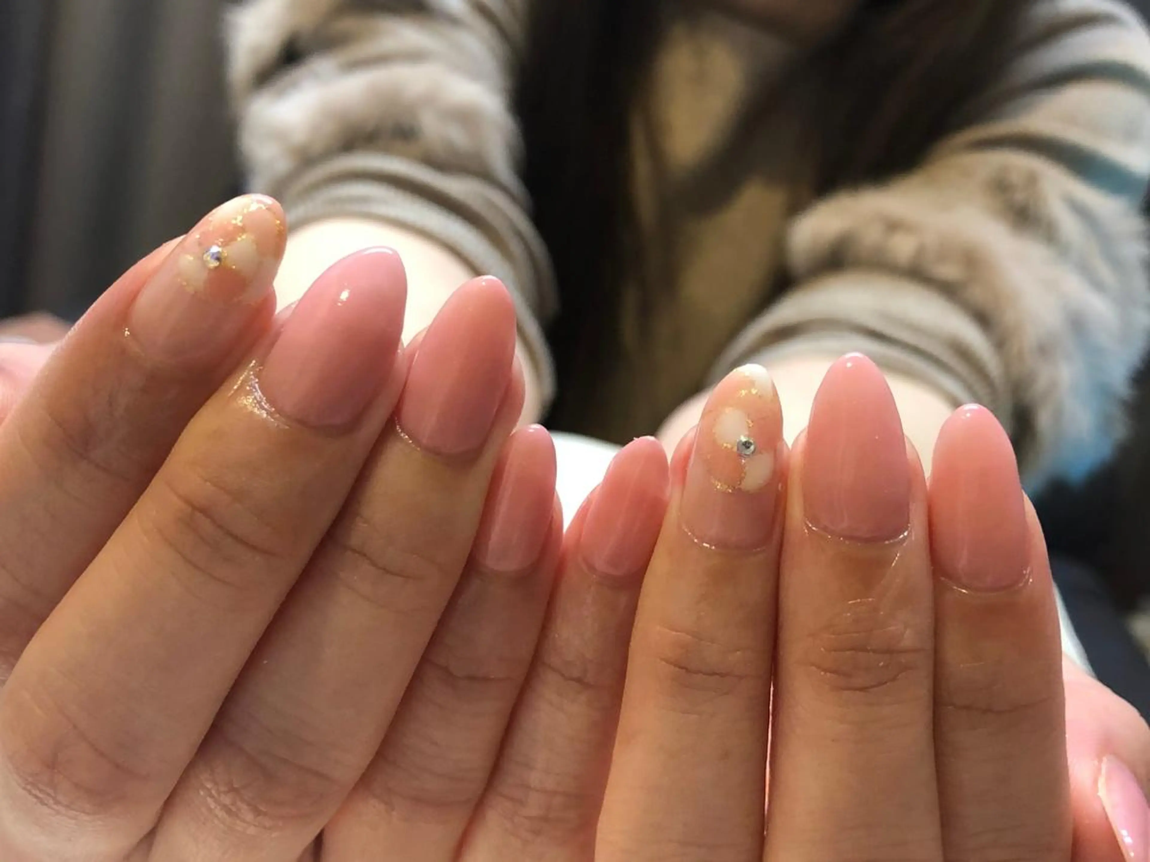 ネイル フレンチネイル ワンカラーネイル 韓国/網紅/パーツ M-salonのネイルデザイン