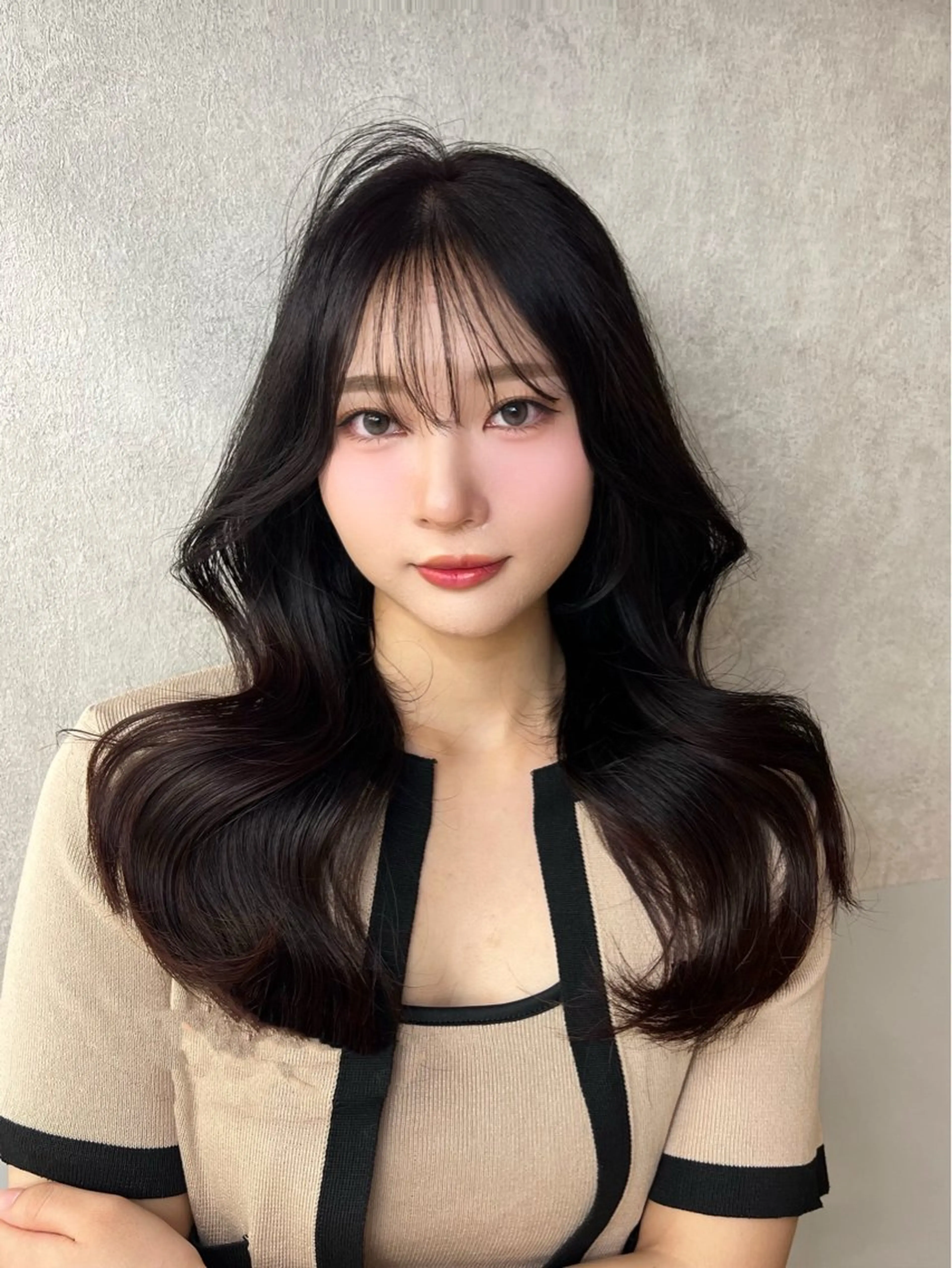 ロング カット ヘアカラー トリートメント 地毛風縮毛矯正 ☘️松井　傑のヘアスタイル