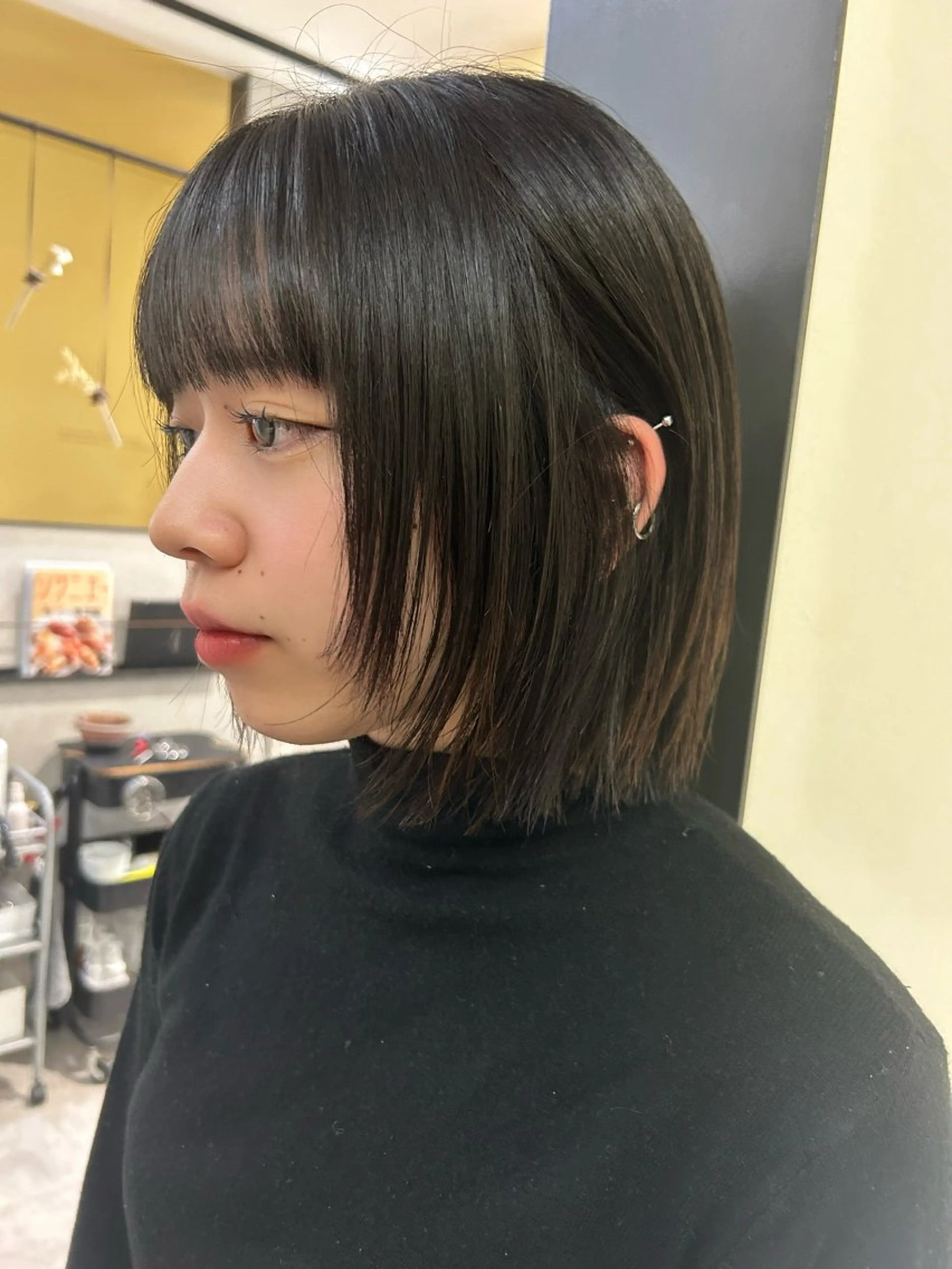 ショート ボブ カット トリートメント hub hair レイヤー/透明感のヘアスタイル