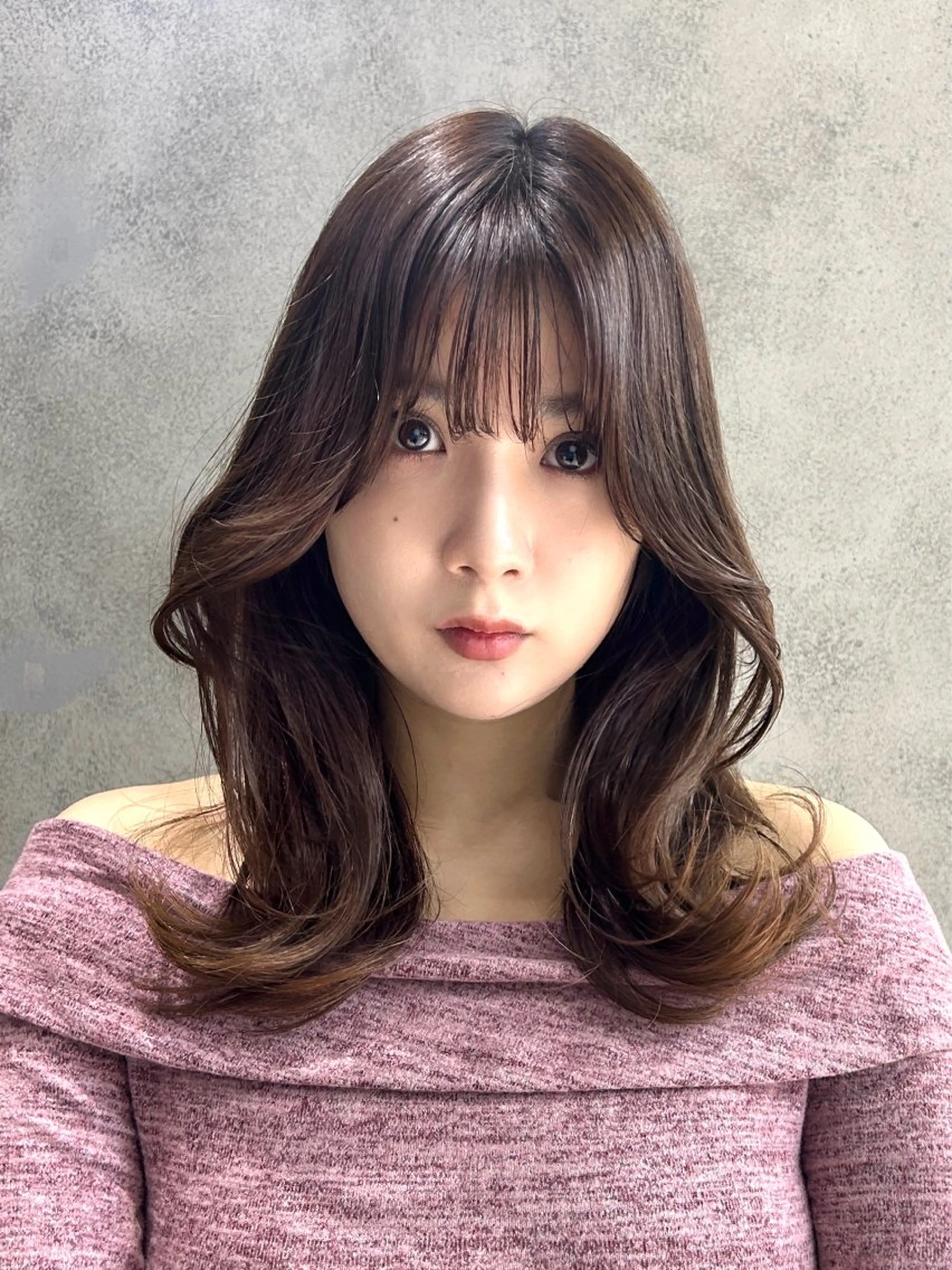 セミロング レイヤー×ツヤカラー 渋谷/kougaのヘアスタイル