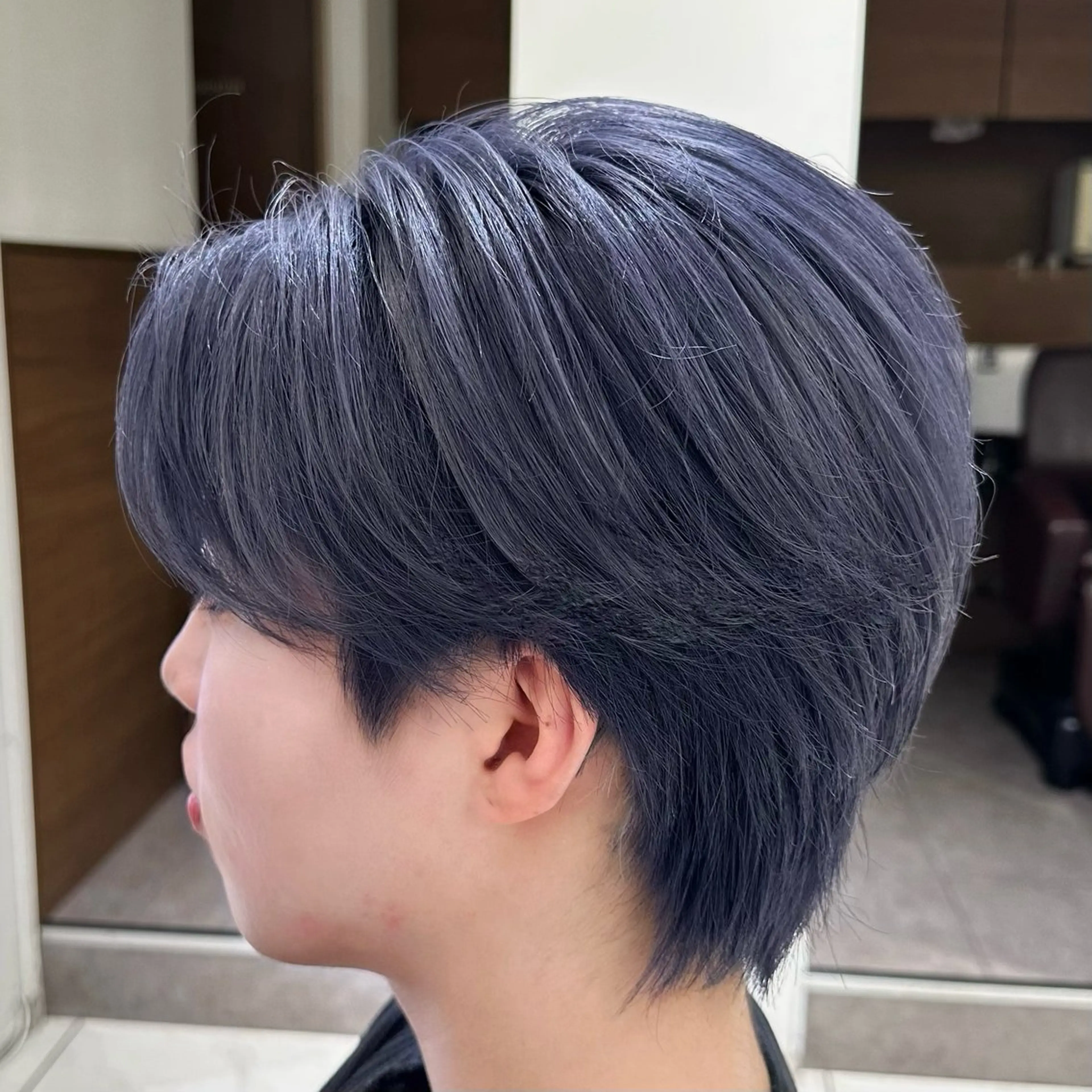 カラー メンズ メンズ韓国風 ブルーカラー ダブルカラー カット ヘアカラー ラフィス池袋所属・✨韓国メンズスタイル ✨ﾊﾙｶ✨️のヘアスタイル
