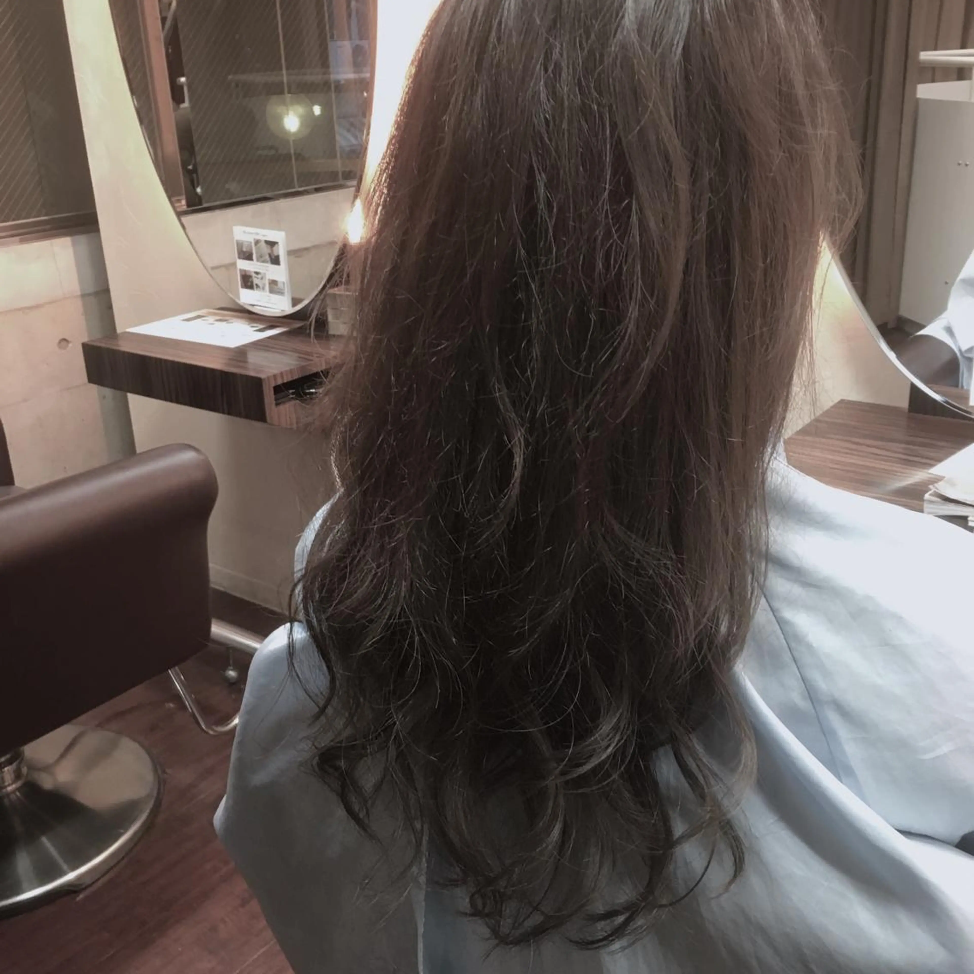 ロング ハイライト brace 立花のヘアスタイル