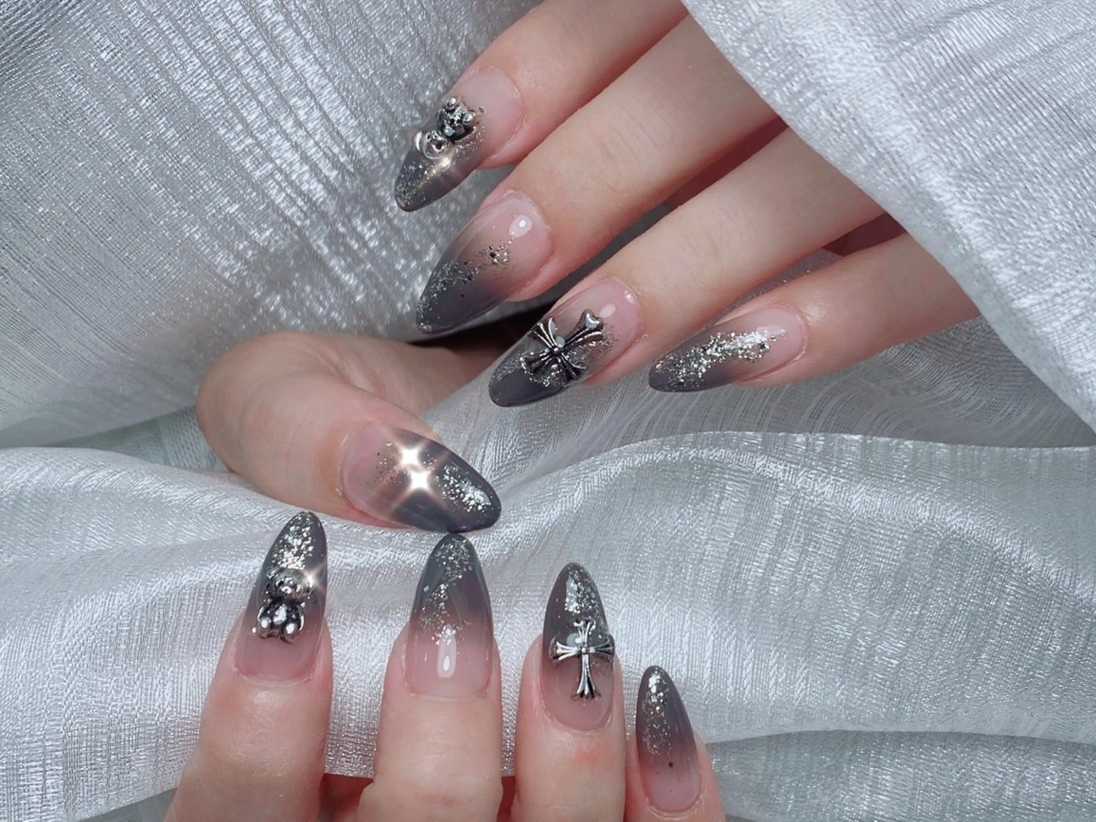 ネイル グラデーション ラメ(グリッター) ラメグラデーション 持ち込み Candy nailのネイルデザイン