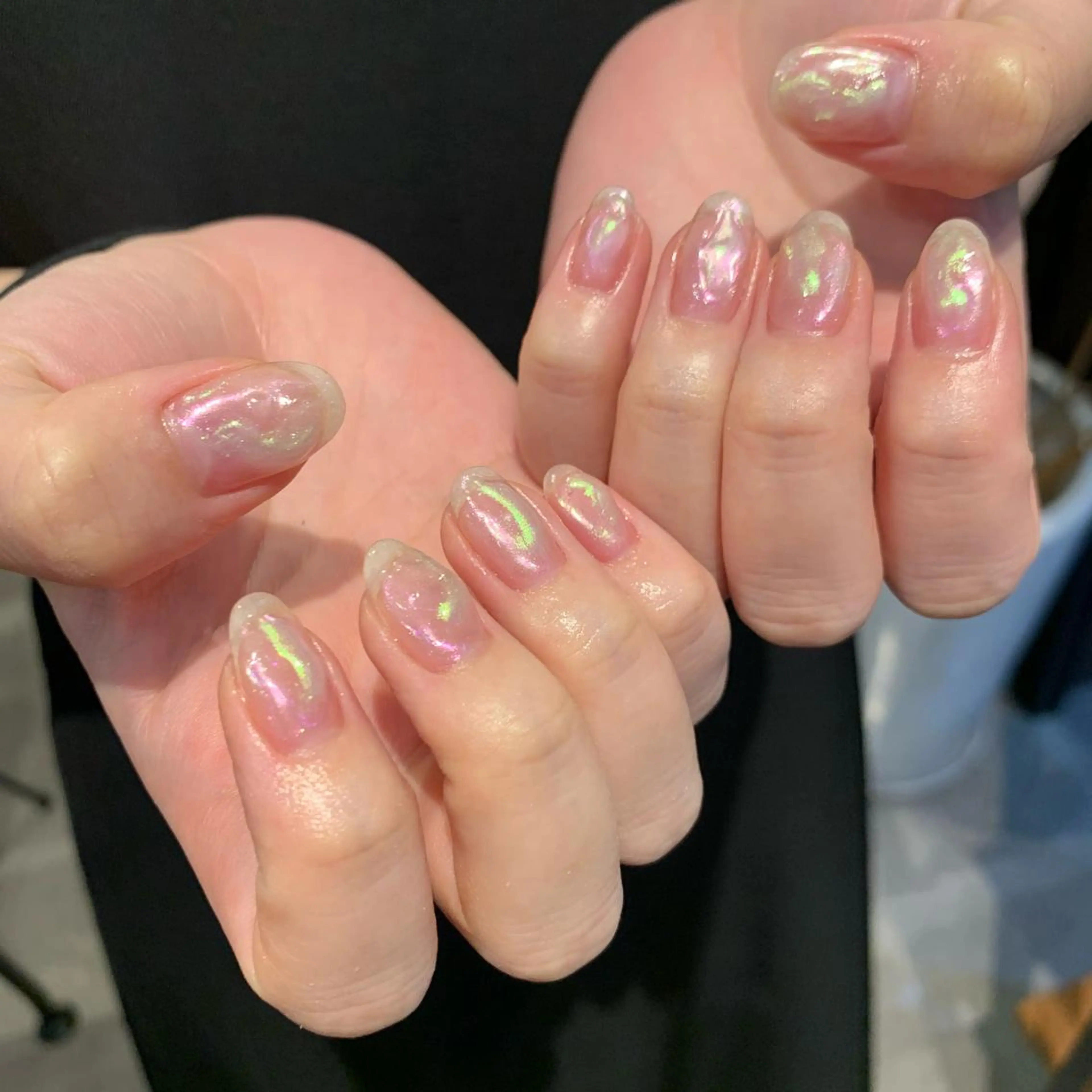 ネイル 氷ネイル・うるうるネイル 《ニュアンスネイル》 risaのネイルデザイン