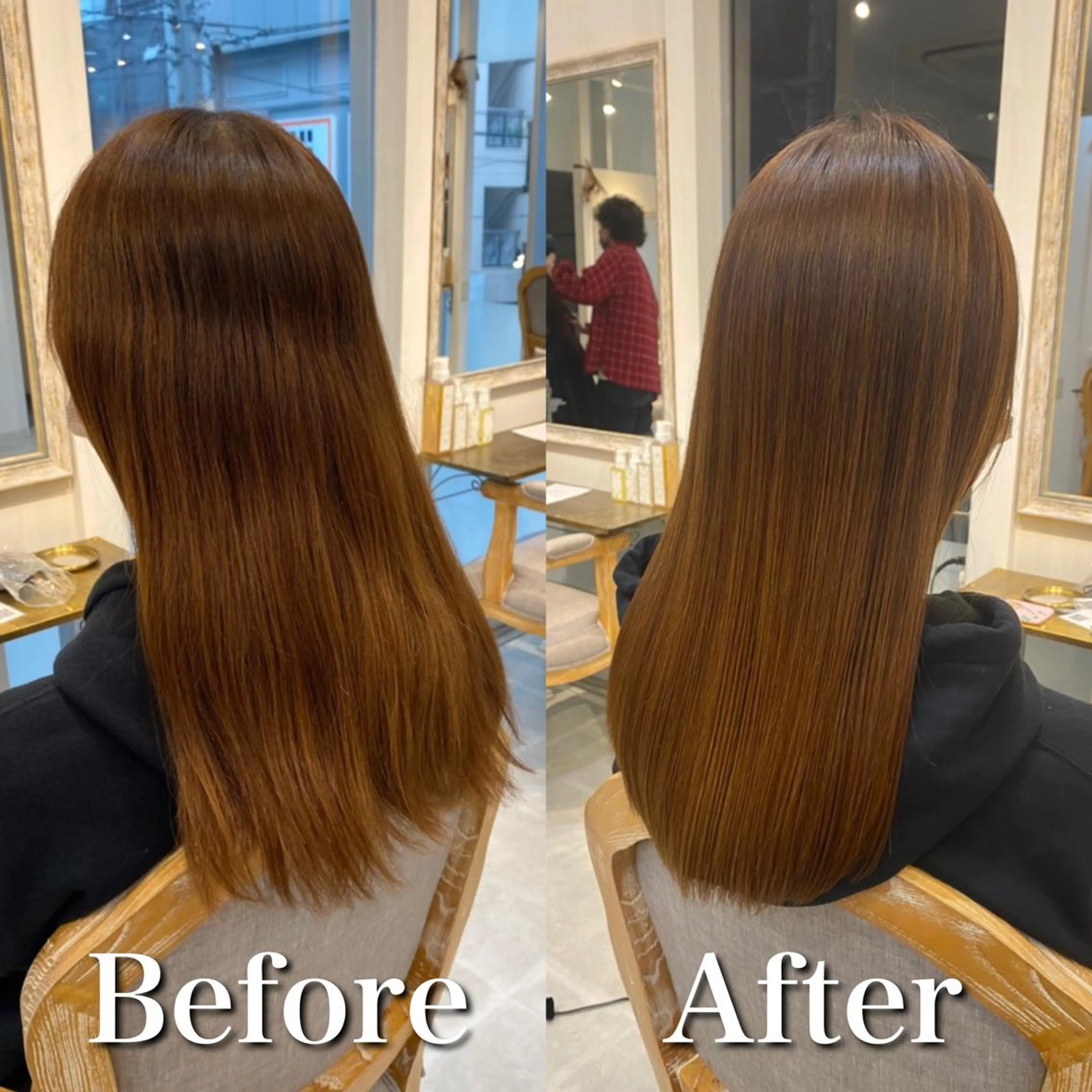 セミロング パーマ モテ前髪 タゴメ シンヤのヘアスタイル