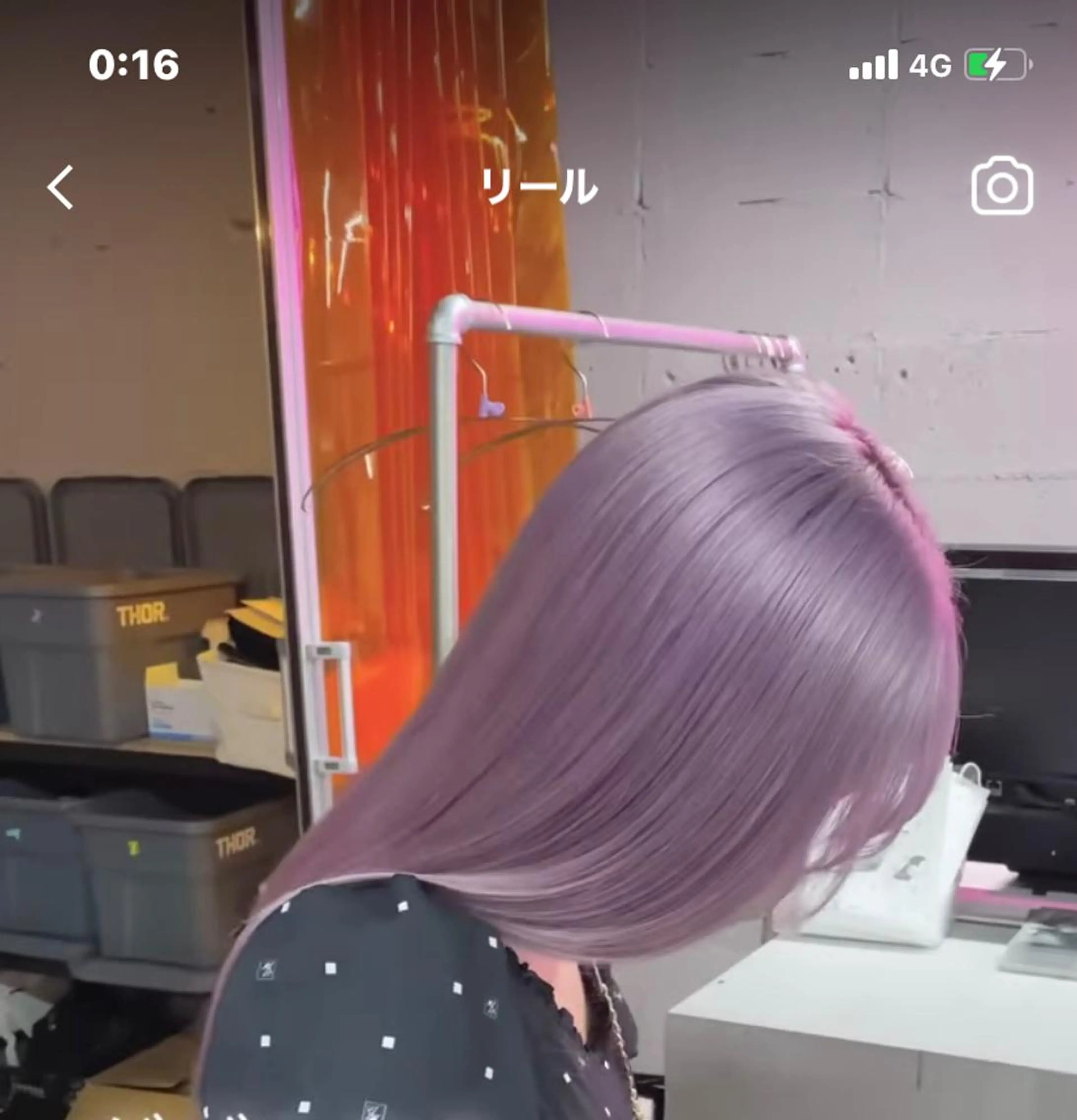 ミディアム カット ヘアカラー 大阪ウルフカット ハッシュカットのヘアスタイル